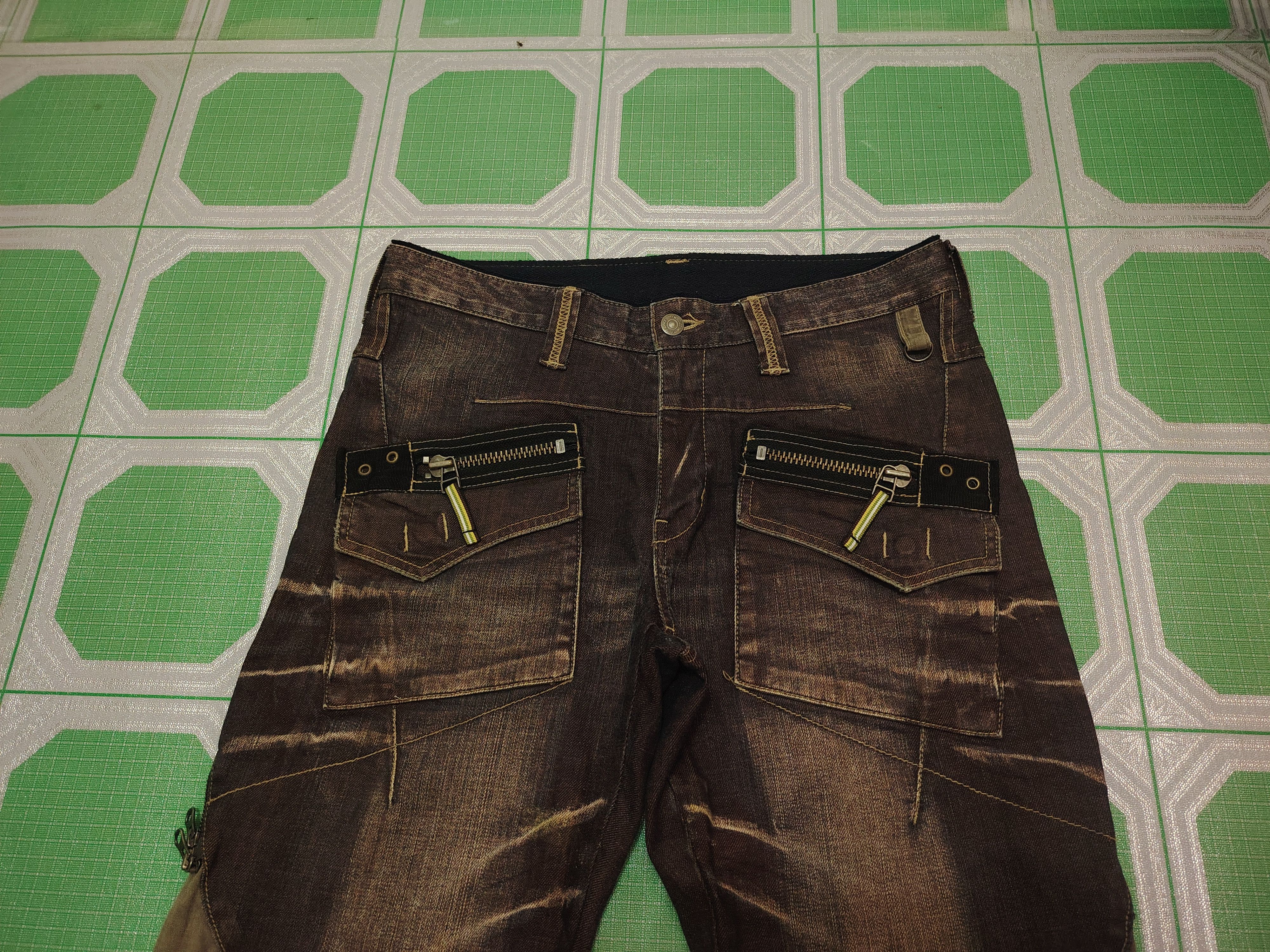 PPFM Japanese PPFM multi zipper bondage tactical jeans Size US 32 / EU 48 - 5 Thumbnail