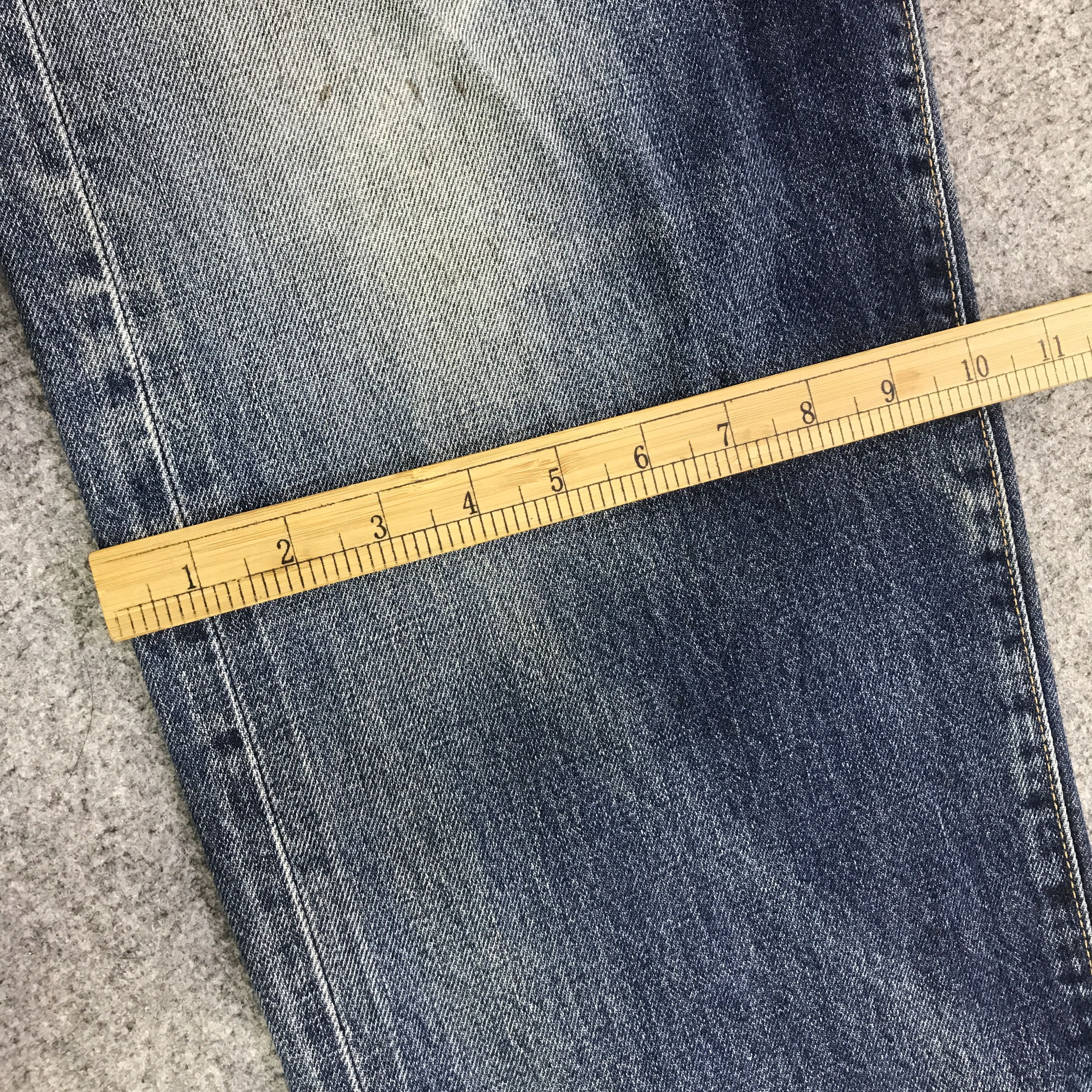 Japanese Brand bobson distressed Baggy denim pants K74B14 Size US 33 - 10 Thumbnail