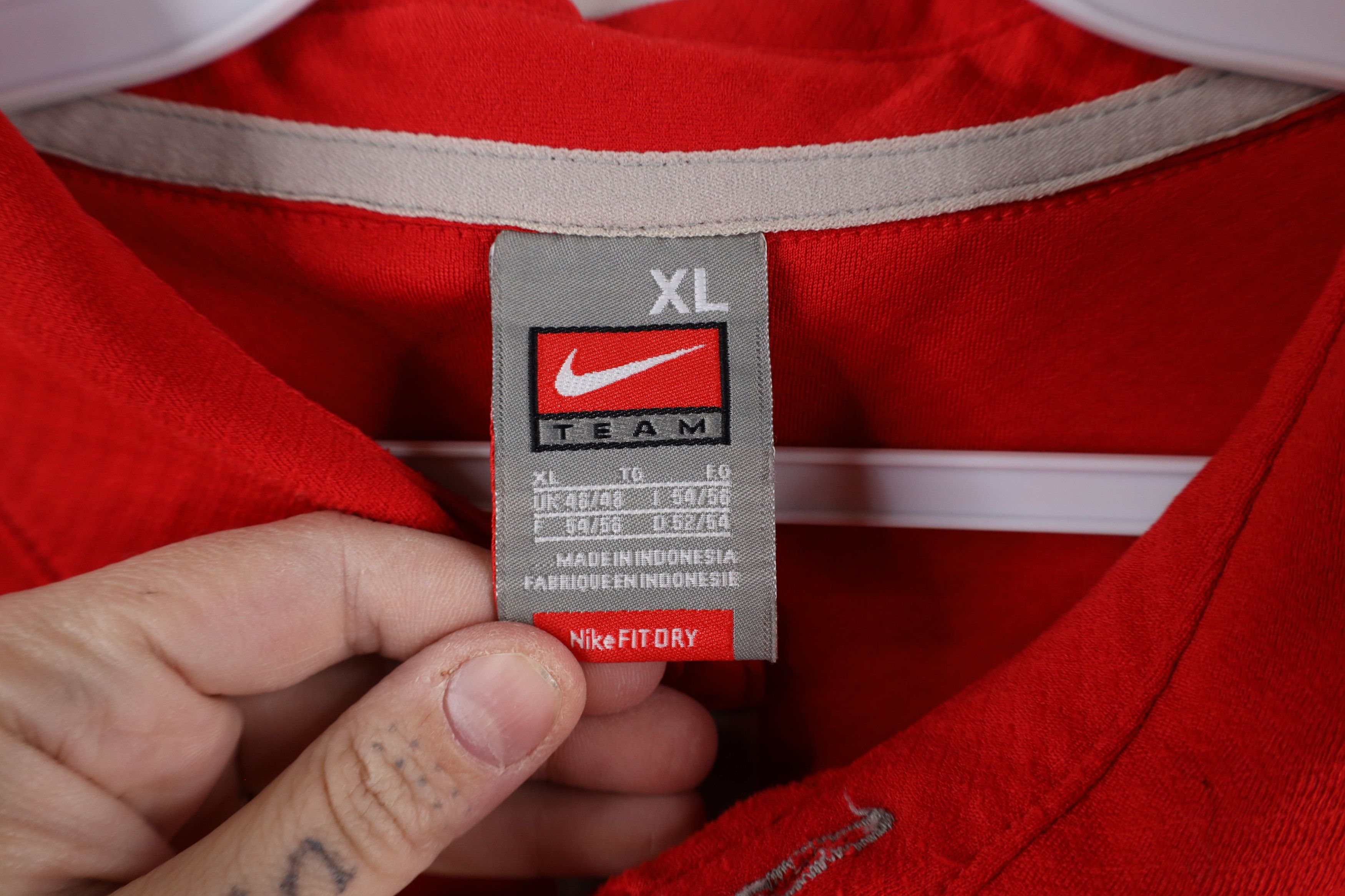 Nike × Vintage Vintage Nike Mini Swoosh Ohio State University Polo Shirt Size US XL / EU 56 / 4 - 9 Thumbnail