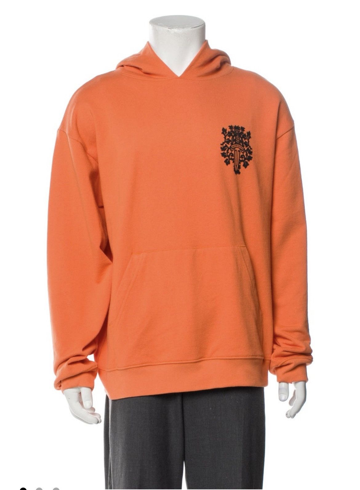 関税送料込 Chrome Hearts Vine Dagger Hoodie Chrome Hearts Back Vine Dagger Logo Zip Up Hoodie - SRM