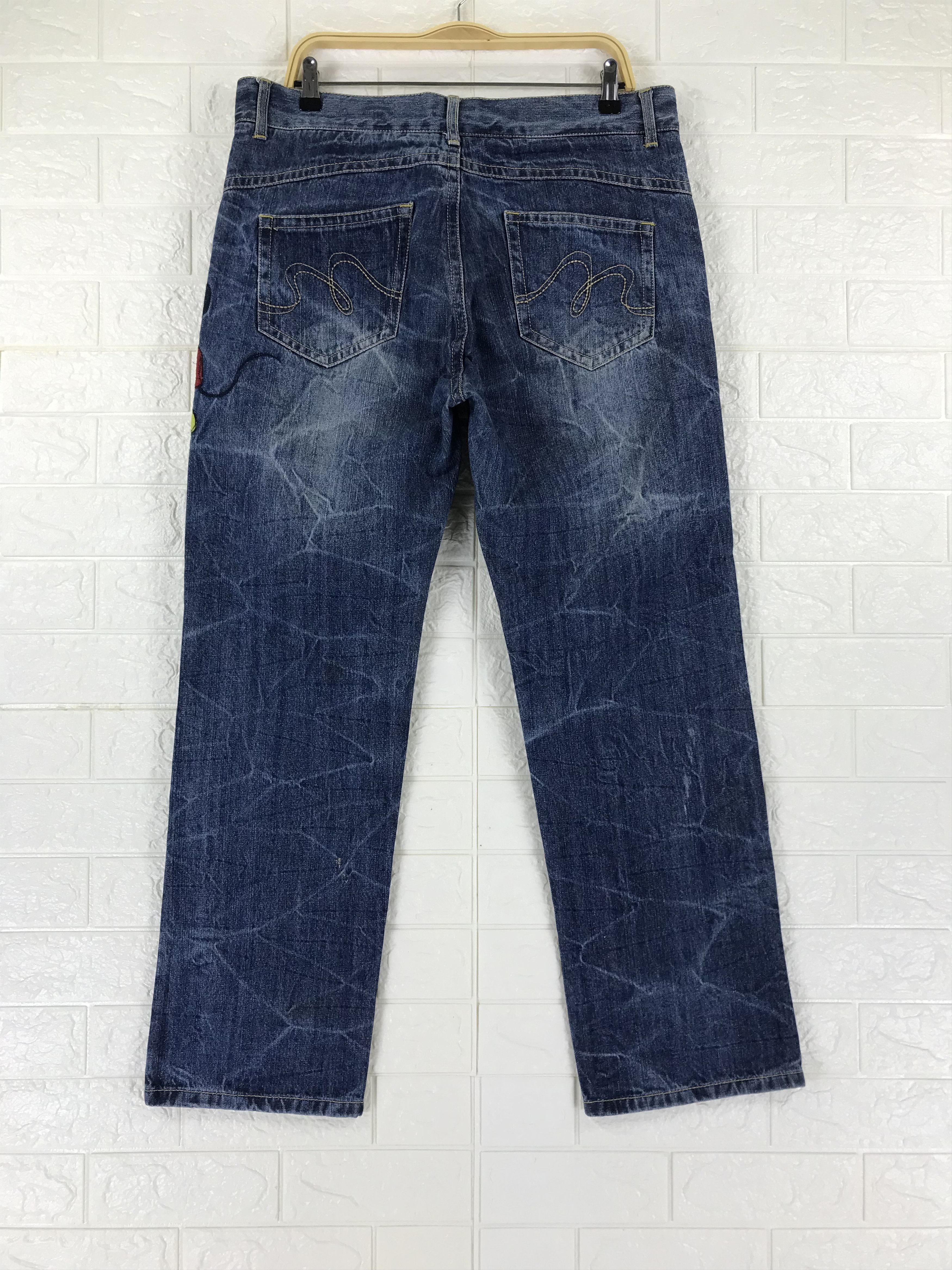 Mickey Mouse Vintage Disney x Mickey Mouse Embroidered Jeans Size US 36 / EU 52 - 5 Thumbnail