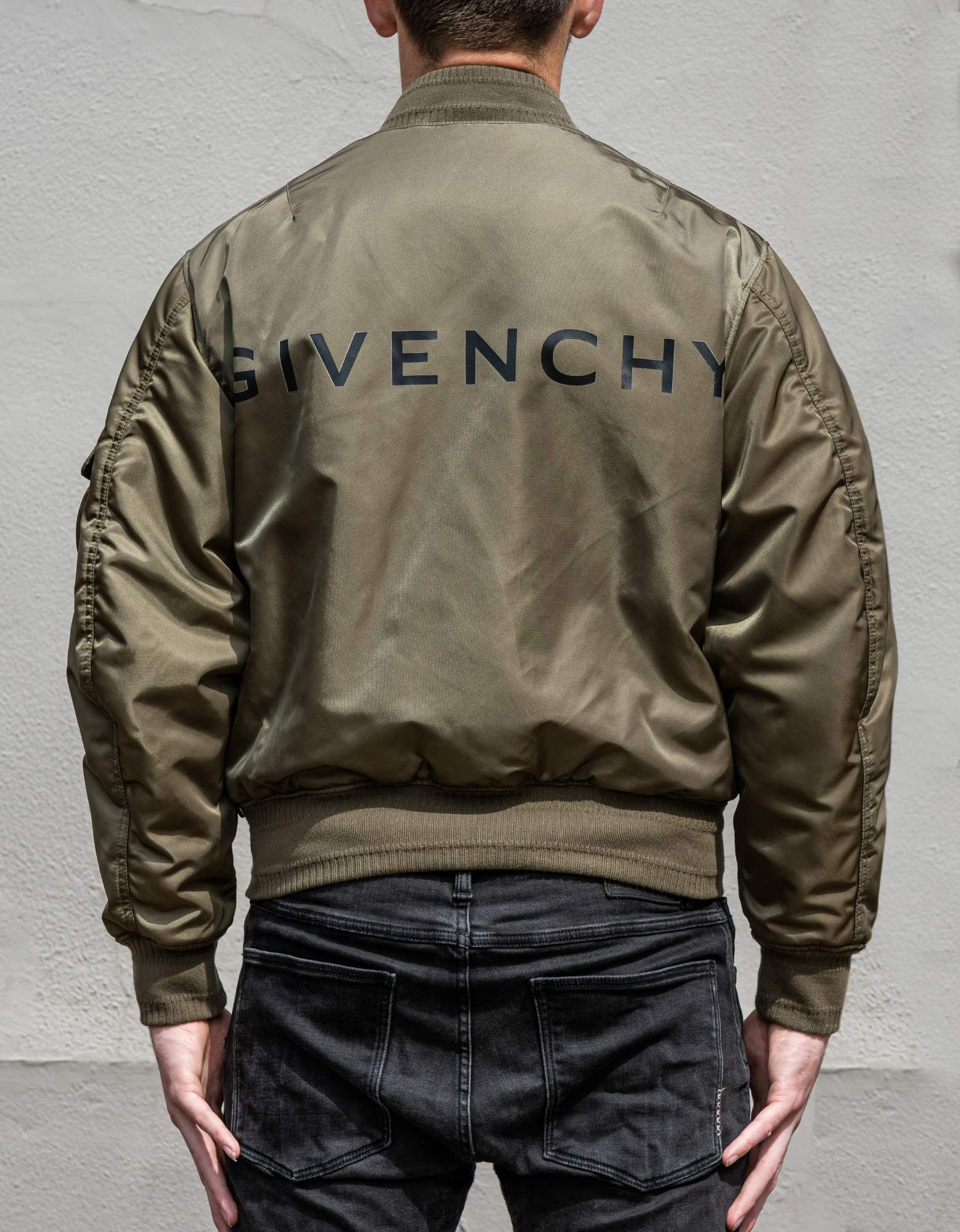 Khaki Logo Bomber Jacket