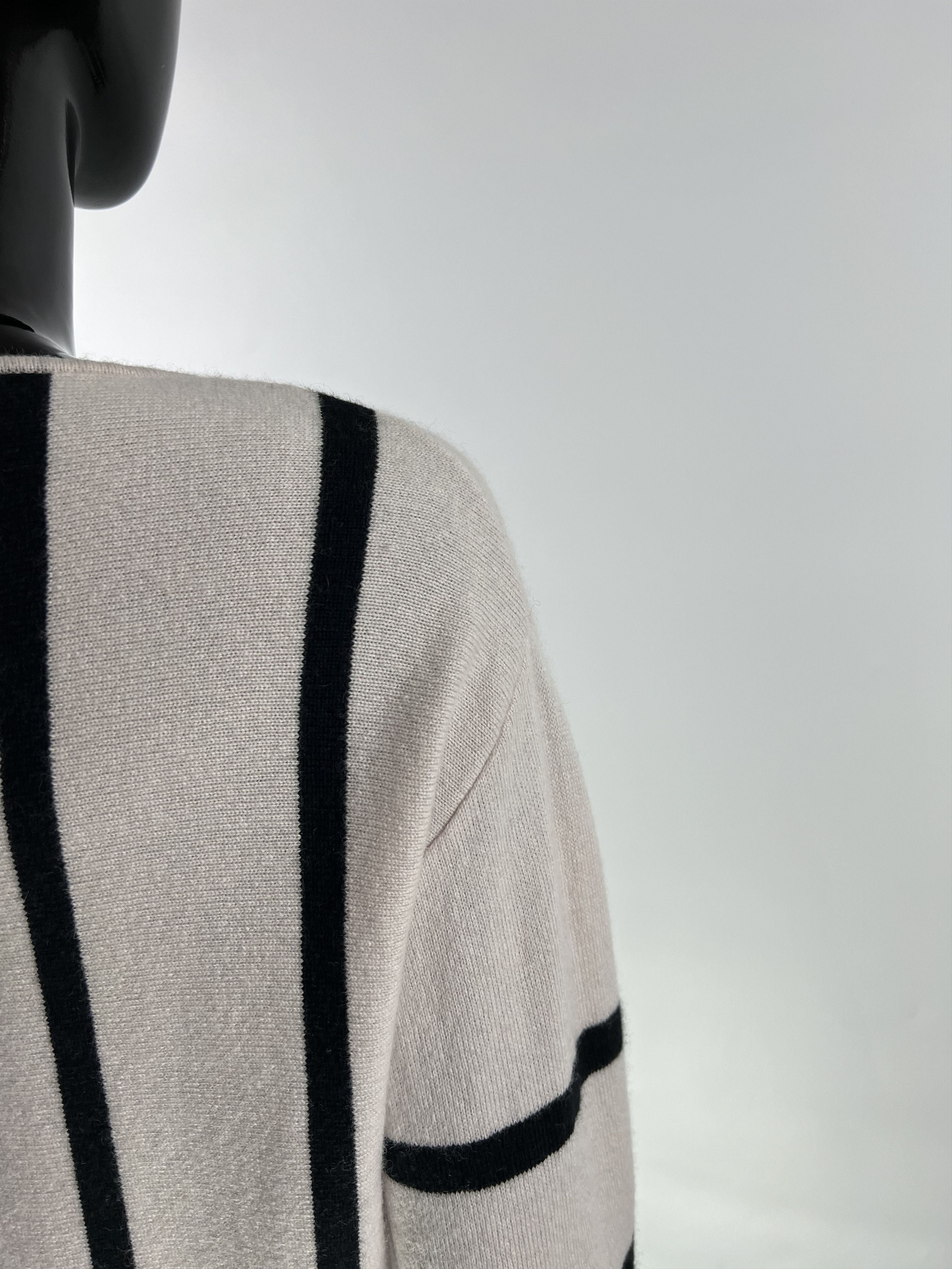 Luisa Cerano Luisa Cerano Striped Wool Silk Cashmere Sweater Size M / US 6-8 / IT 42-44 - 8 Thumbnail