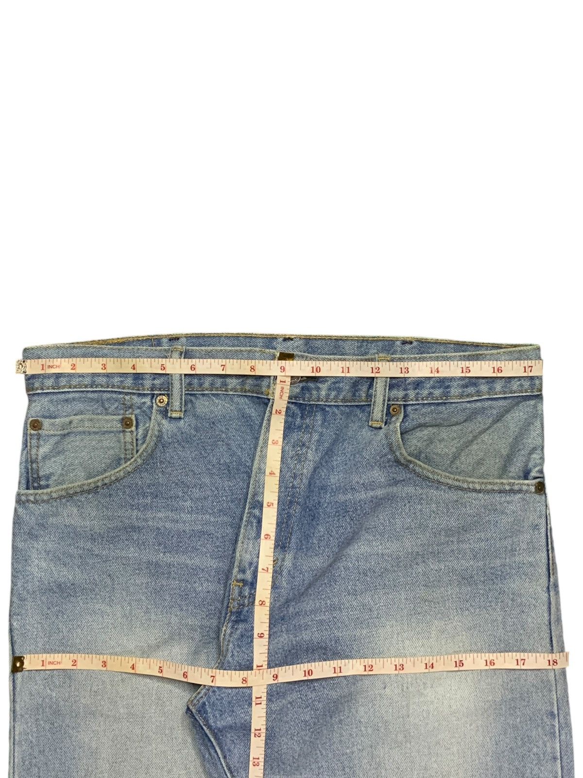 Levi's Vintage 90s Levis 517 Bootcut Blue Denim Style Jeans Size US 35 - 12 Thumbnail
