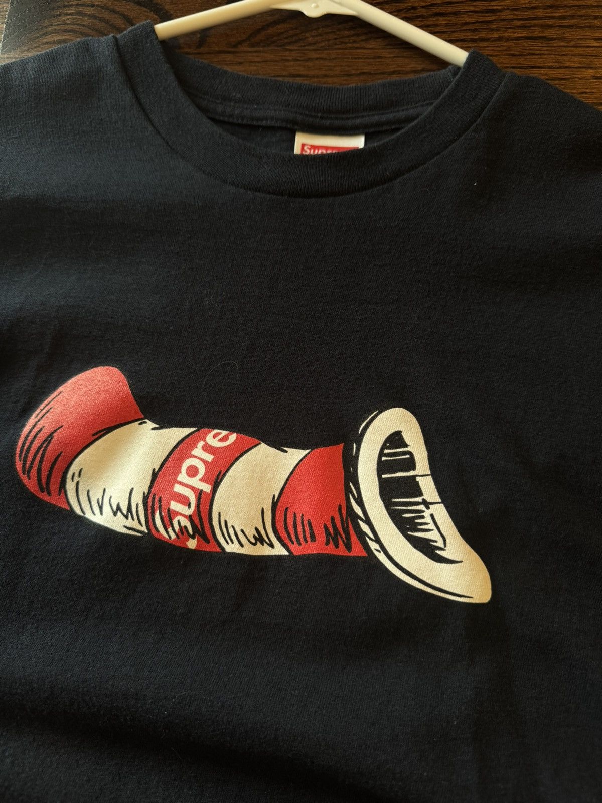 Supreme Supreme Cat in the Hat Tee Navy Size US M / EU 48-50 / 2 - 2 Thumbnail