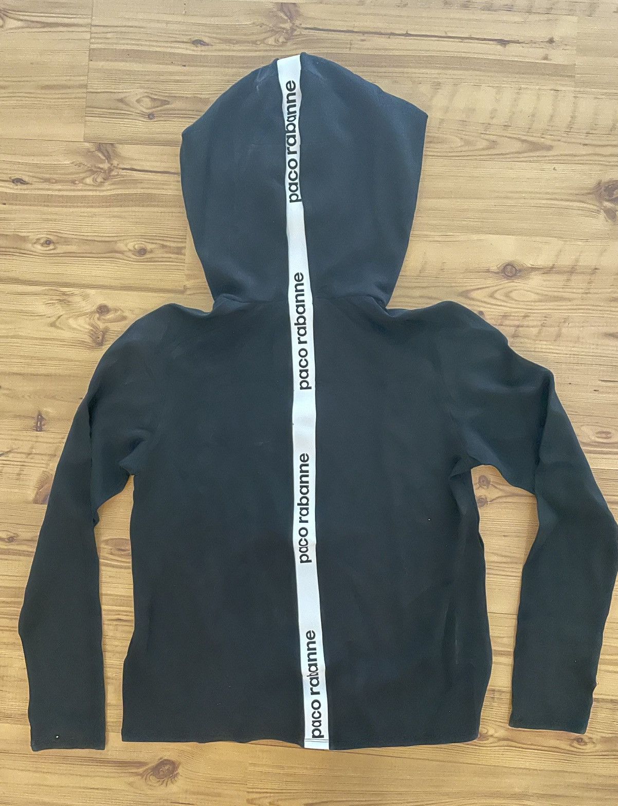 Paco Rabanne Paco Rabanne Bodyline Hoodie Top black Size XL / US 12-14 / IT 48-50 - 1 Thumbnail