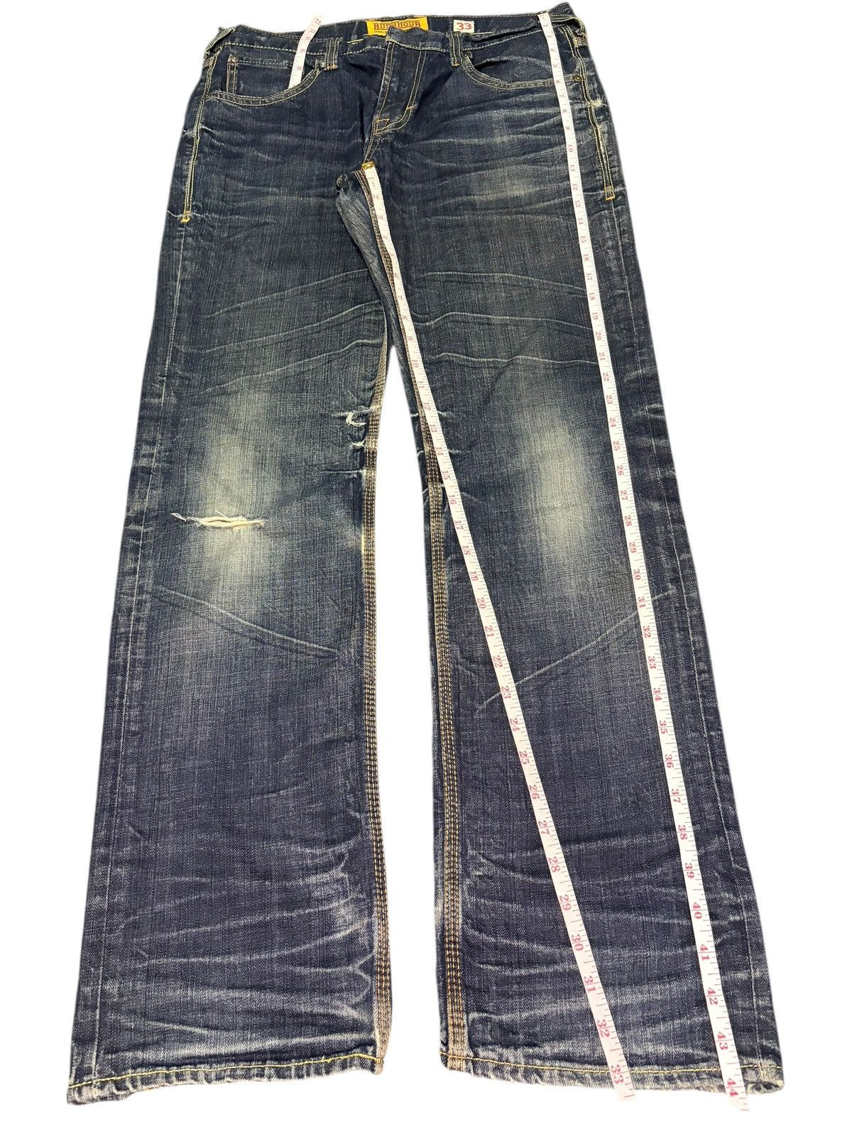 Diesel Vintage Japanese Brand Faded Wash Distress Loose Jeans Size US 33 - 7 Thumbnail