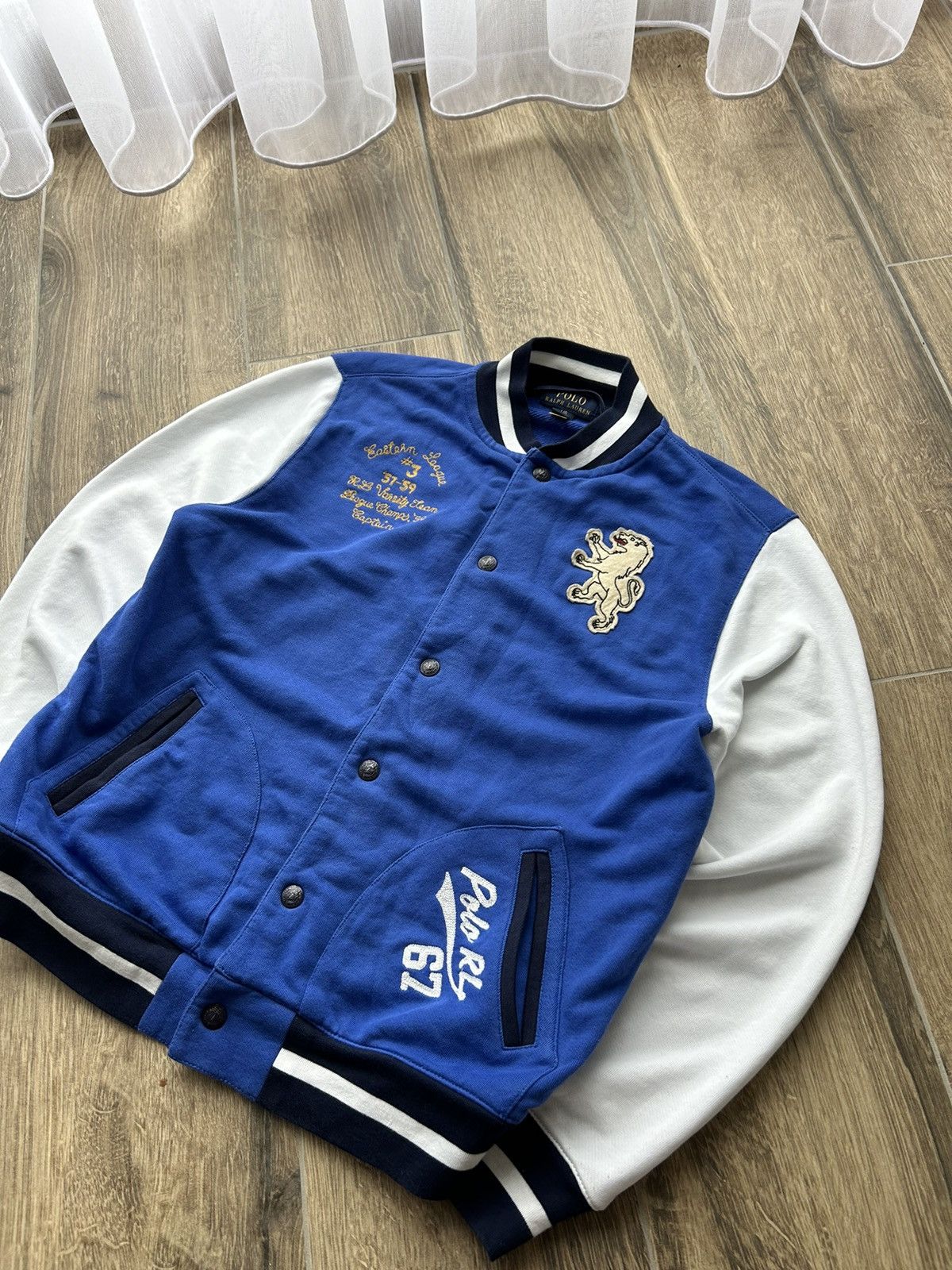 Polo Ralph Lauren × Vintage Polo Ralph Lauren Varsity Jacket mens rare Size US M / EU 48-50 / 2 - 2 Thumbnail