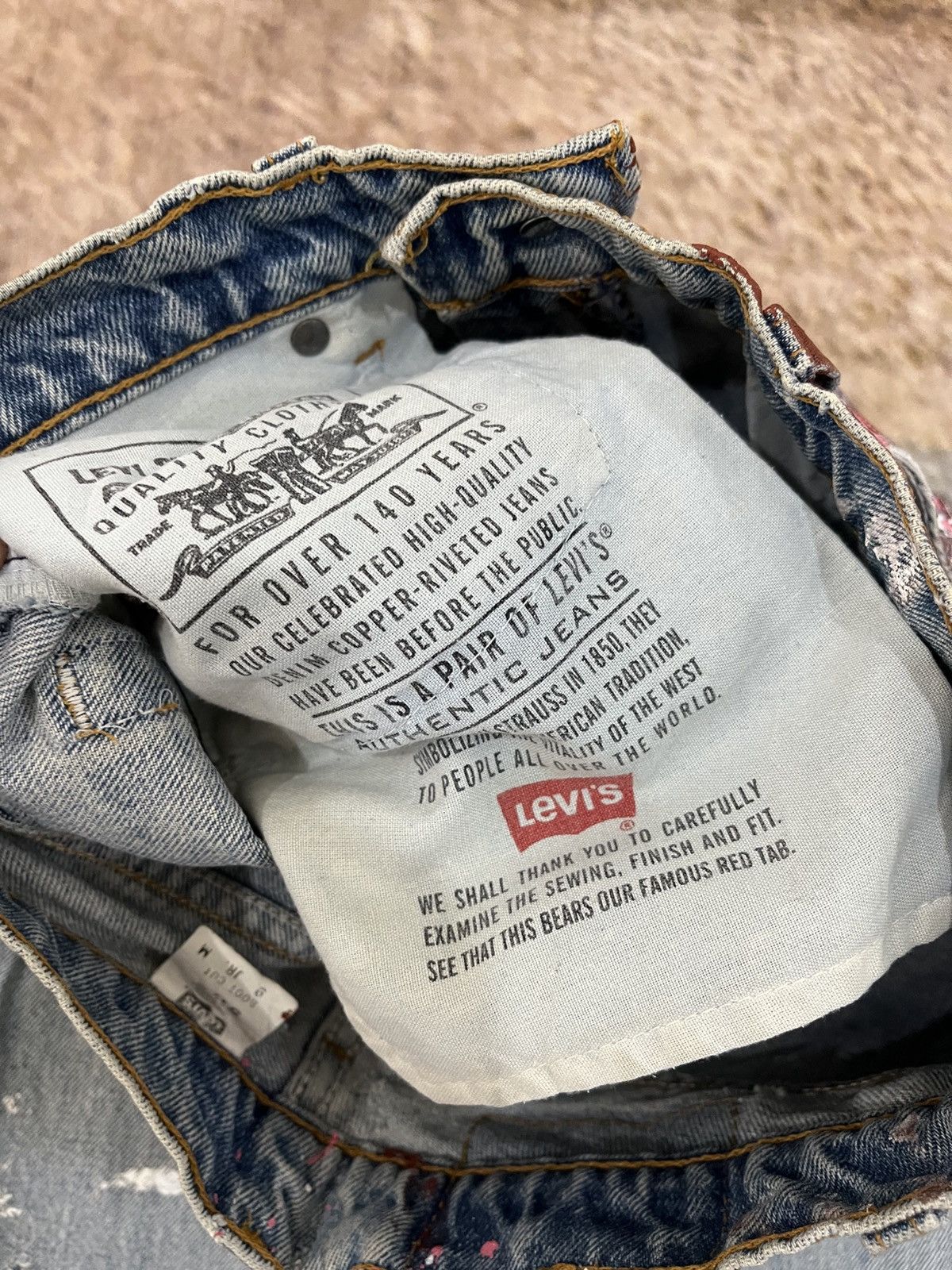 Hysteric Glamour × Levi's Flare 517 With Crazy Distressed Design Size US 28 / EU 44 - 22 Thumbnail