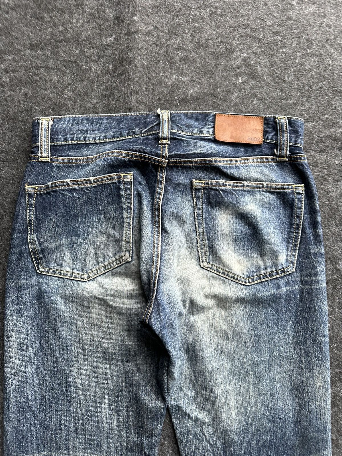 Uniqlo Uniqlo S002 Kaihara Faded Washed Vintage Denim D412 Size US 32 / EU 48 - 4 Thumbnail