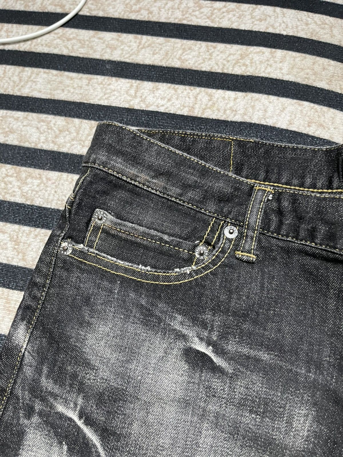 JACKROSE 2000s JACKROSE DISTRESSED DENIM JEANS RARE DESIGN Size US 32 / EU 48 - 8 Thumbnail