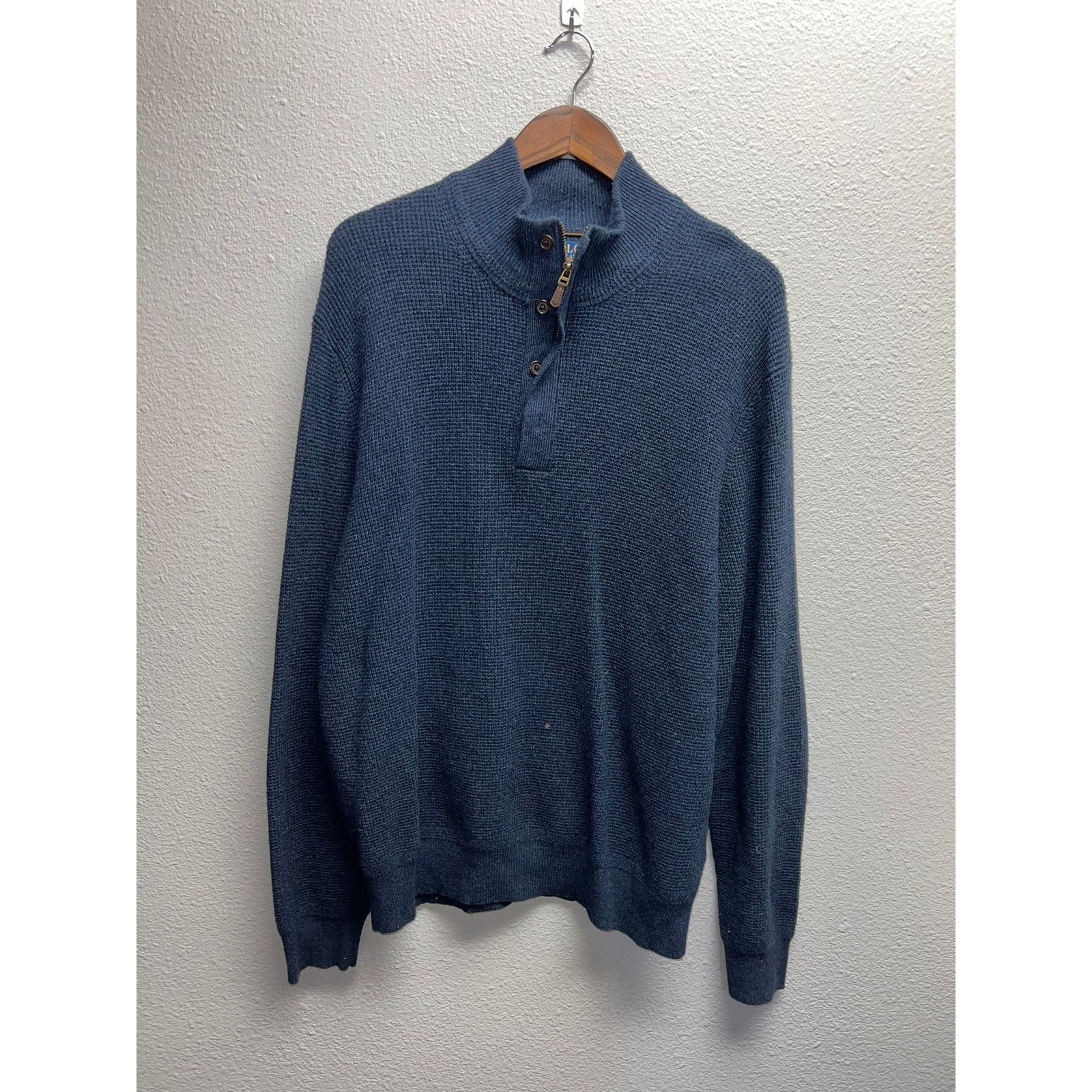 Polo Ralph Lauren Polo Ralph Lauren 1/4 Zip Sweater PRL Hong Kong Blue XL Size US XL / EU 56 / 4 - 1 Thumbnail