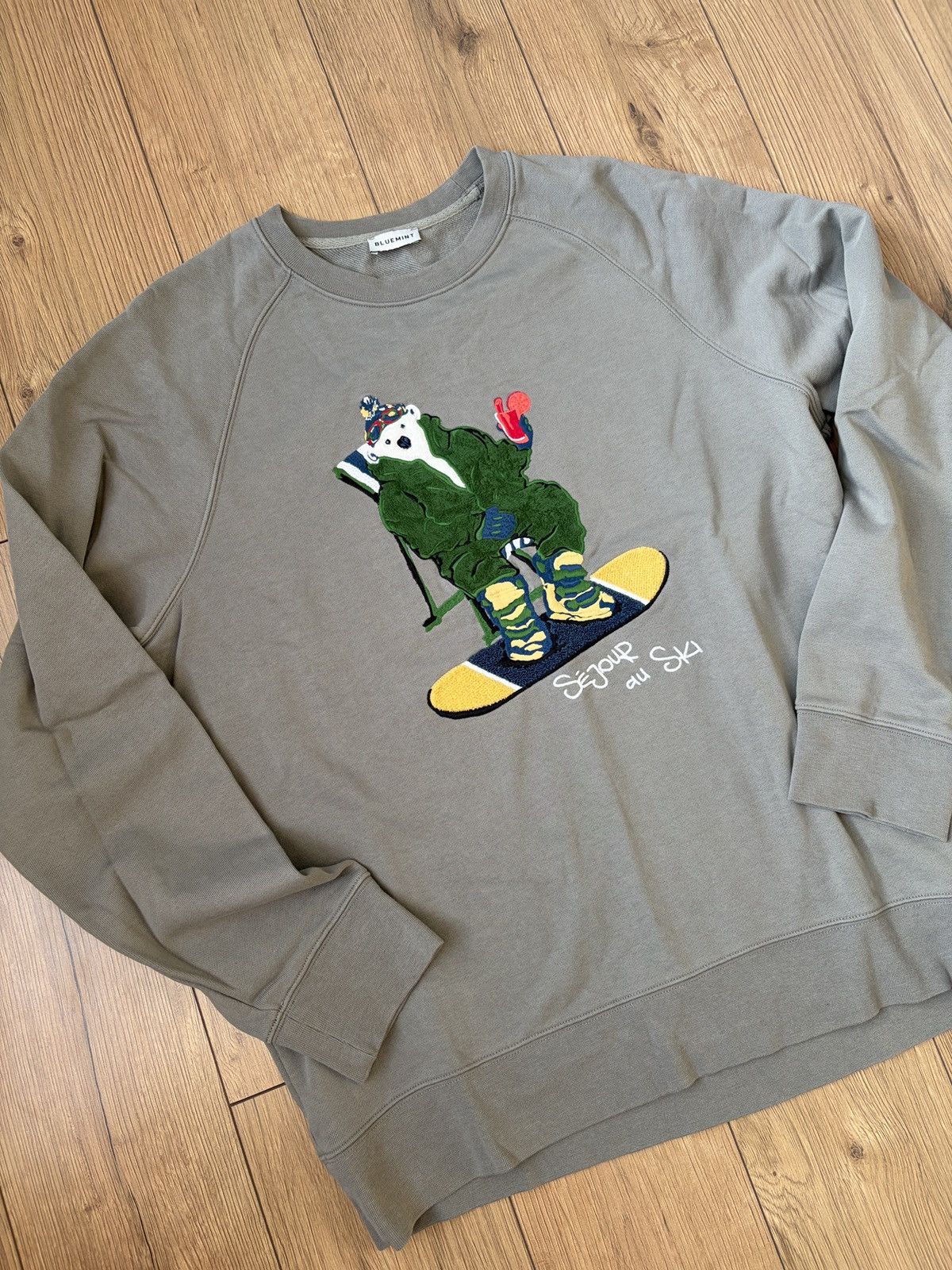 Vision Streetwear Blue Mint Raphael Bear Ski Sweatshirt Size US L / EU 52-54 / 3 - 6 Thumbnail