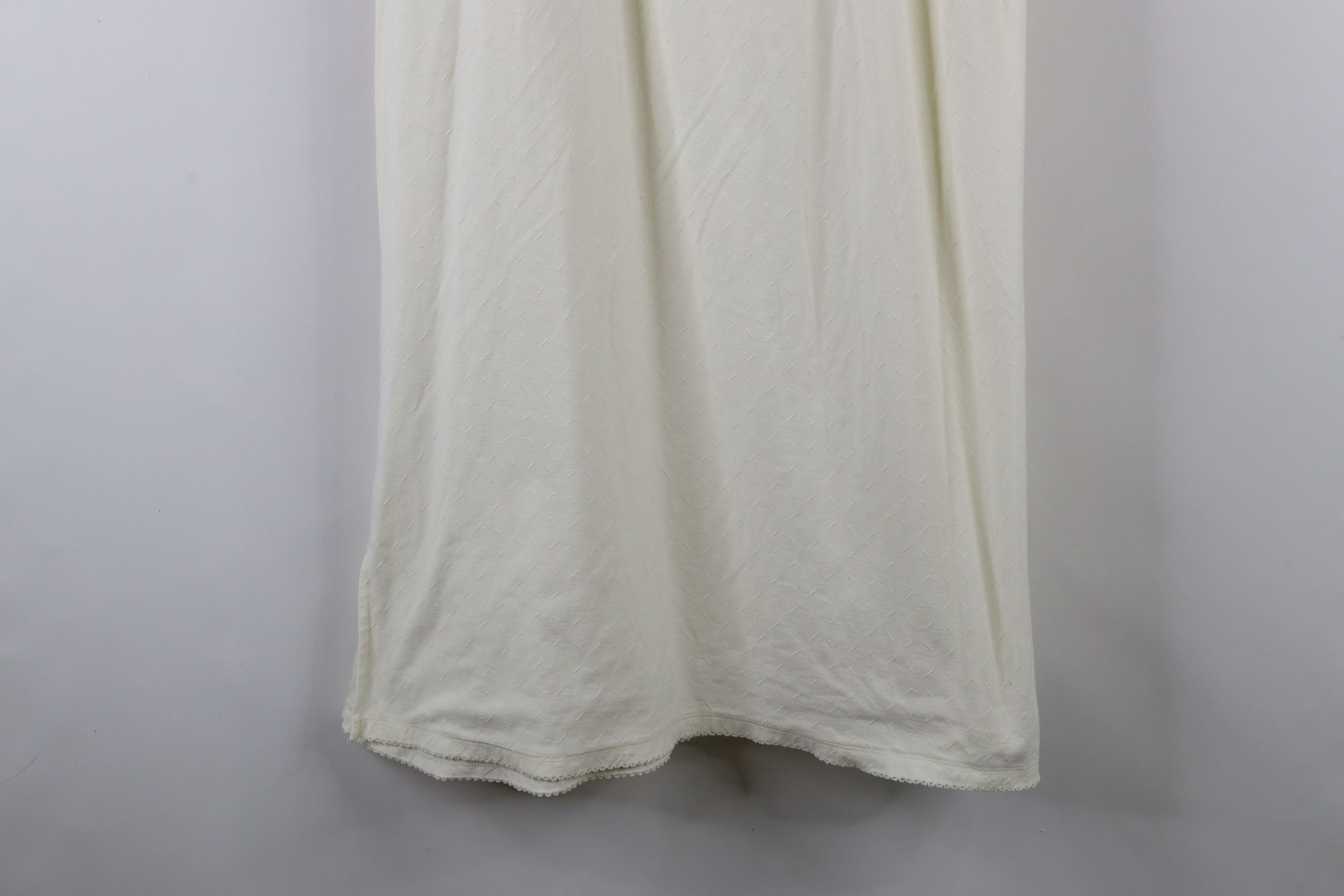 Vintage Vintage 90s Miss Elaine Lace Ruffled Night Gown Sleep Shirt Size S / US 4 / IT 40 - 14 Thumbnail