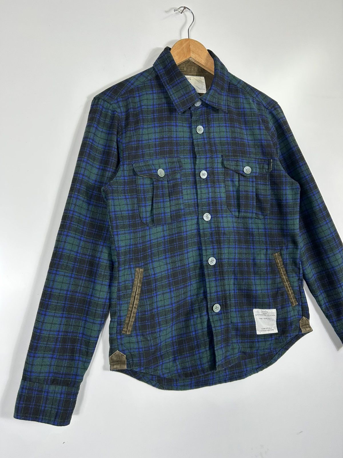 Japanese Brand 🔥Inherit Workwear Style Flannel Button Chore Shirt Jacket Size US S / EU 44-46 / 1 - 2 Thumbnail