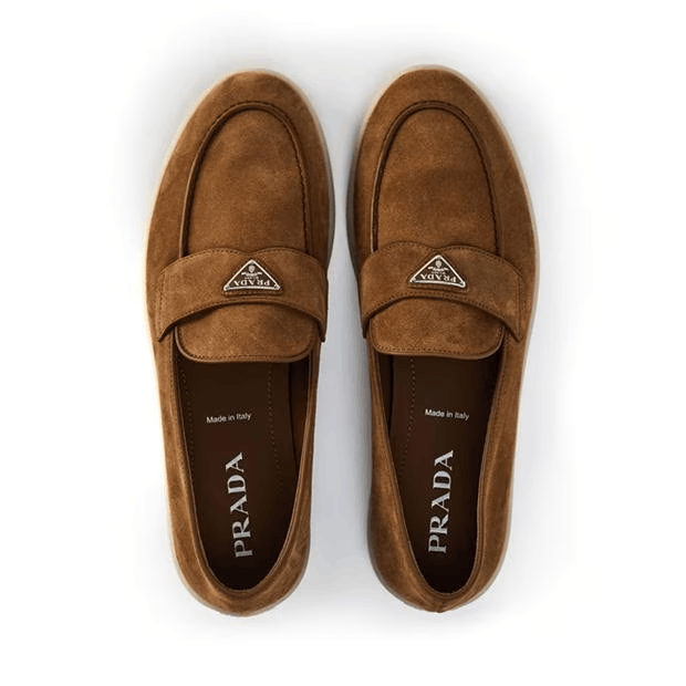 Prada Suede Loafers Size US 11 / EU 44 - 6 Thumbnail