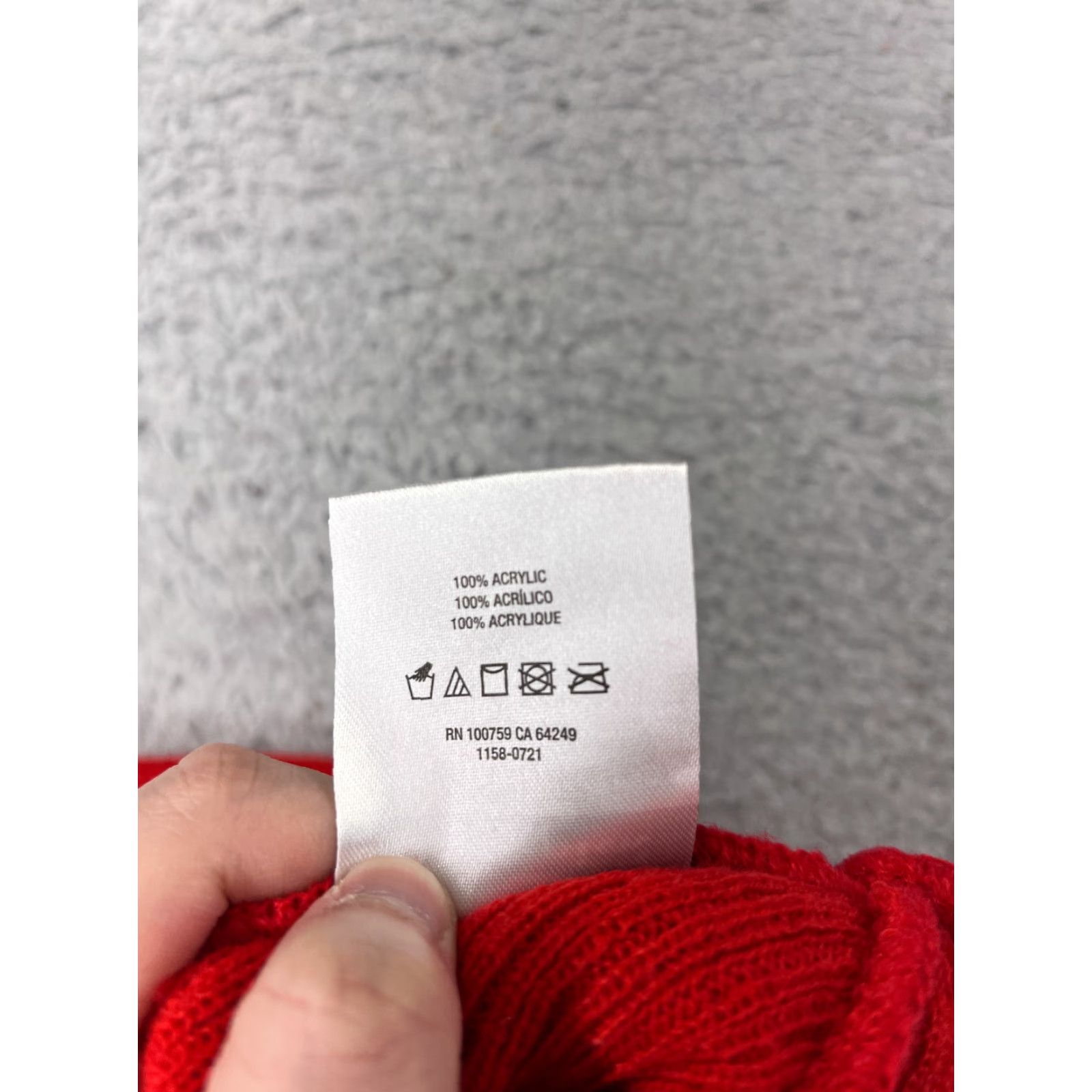 Champion Champion Beanie Headwear Adult One Size Red Knit 100% Acrylic Shirt? Size ONE SIZE - 7 Thumbnail