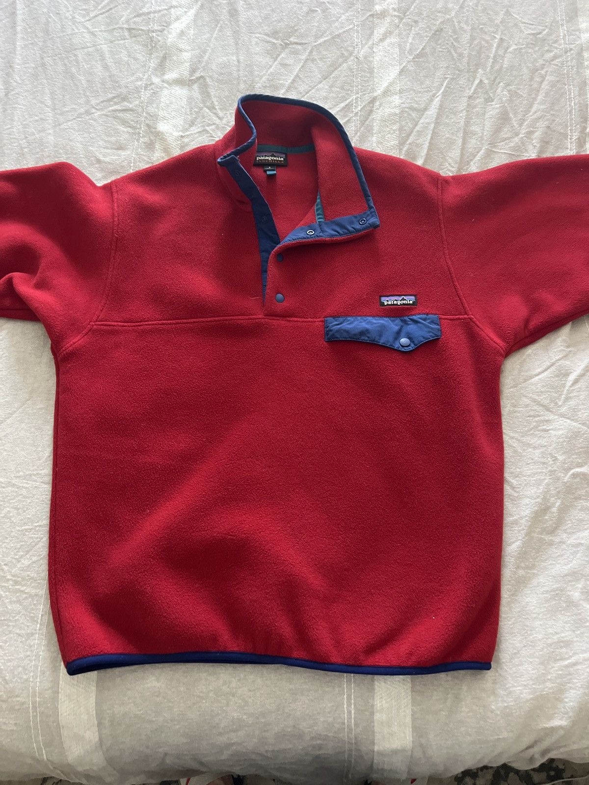 image of Patagonia Fleece Pull Over in Red, Men's (Size Small)