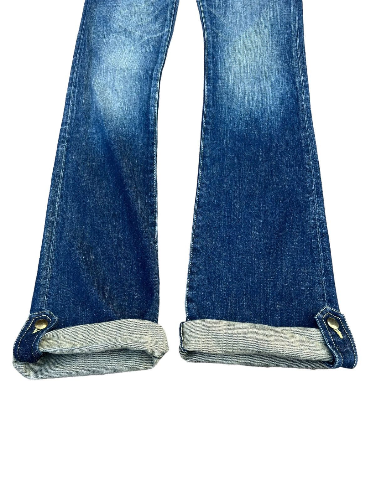 20471120 RICO Japan Fade Blue Denim Bootcut Jeans Size US 29 - 12 Thumbnail