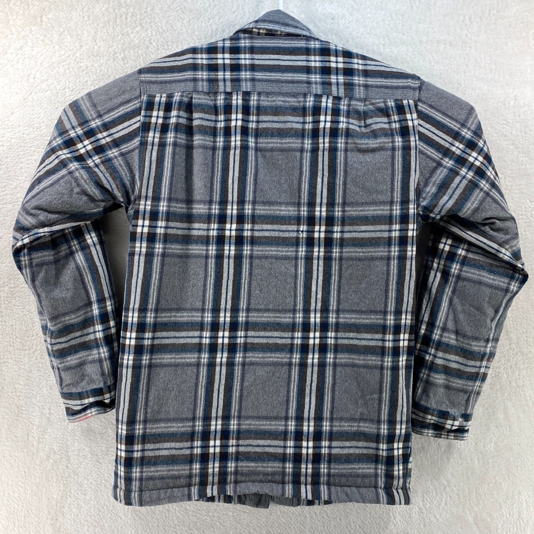 Carhartt VINTAGE Carhartt Shirt Jacket Mens S Gray Plaid Flannel Sherpa Lined Button Snap - Outdoor, Workwear, Casual Mens Size US S / EU 44-46 / 1 - 2 Thumbnail