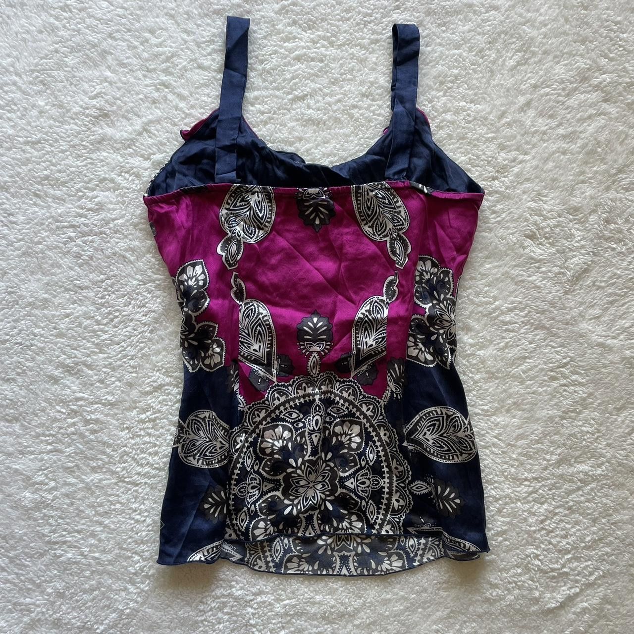 Other Hale Bob Sleeveless Silk Ruffled Sleeveless Top Size M / US 6-8 / IT 42-44 - 2 Thumbnail