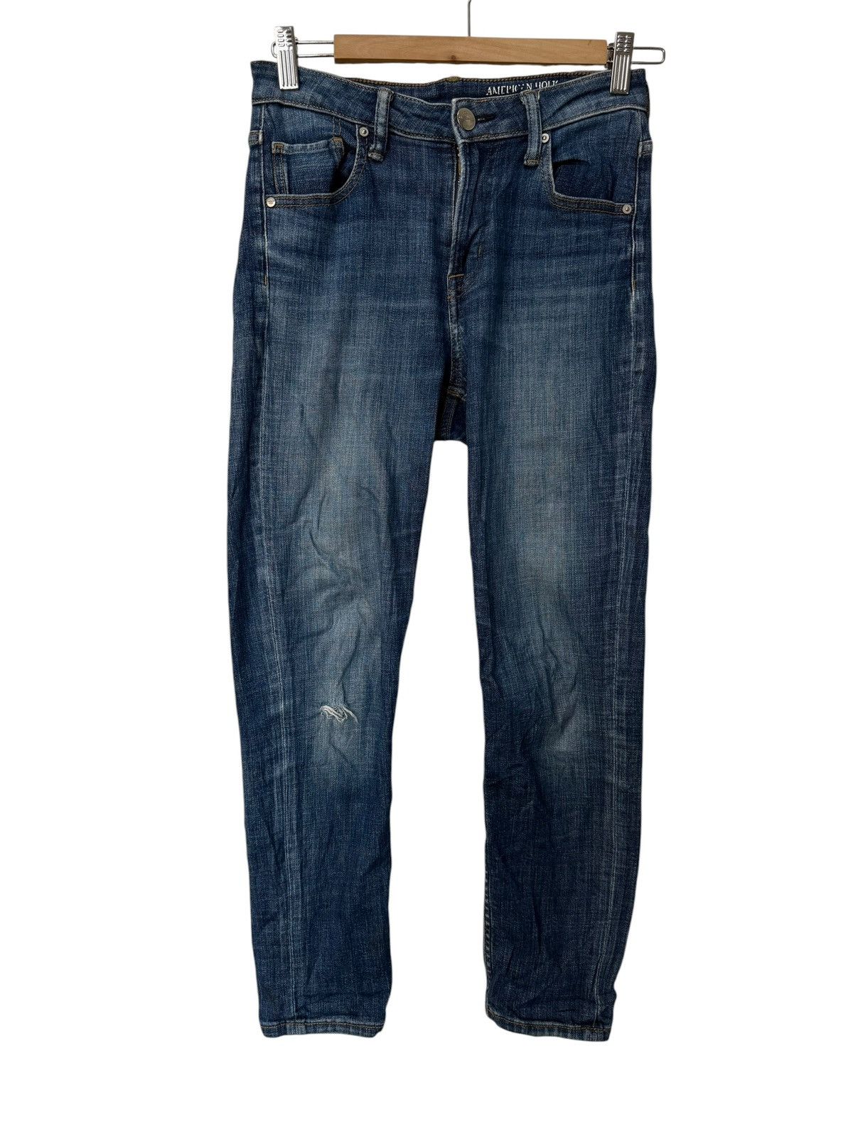 Japanese Brand Vintage American Holic Jeans Wash Slim Fit Denim Pants Size US 26 / EU 42 - 1 Thumbnail