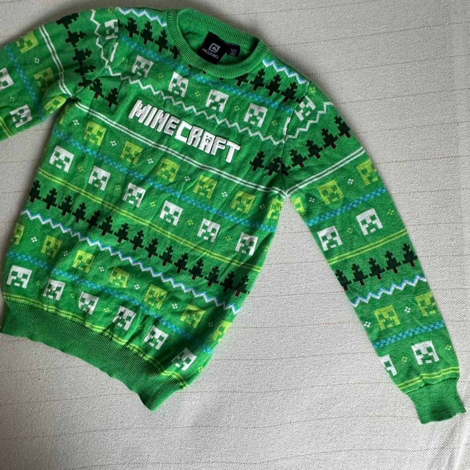 Other Mojang Minecraft Sweater Jumper 158cm Long Sleeve Gaming Size US XL / EU 56 / 4 - 6 Thumbnail