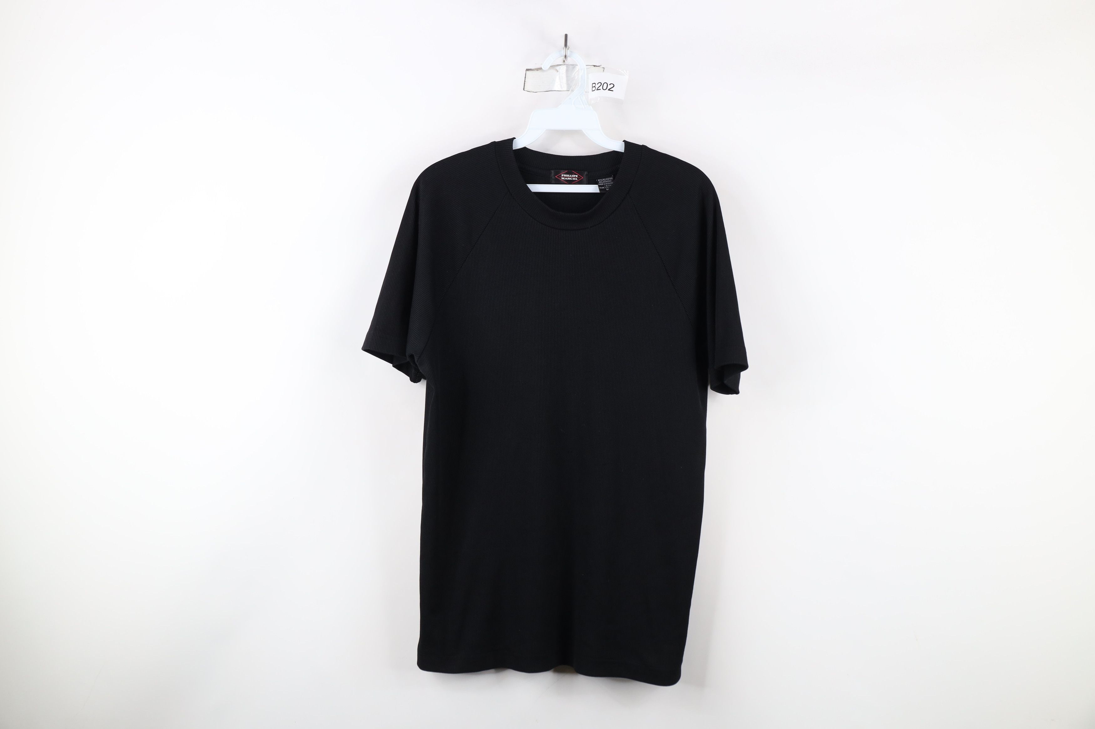 Vintage Vintage 90s Streetwear Ribbed Knit Short Sleeve T-Shirt Size US M / EU 48-50 / 2 - 1 Thumbnail