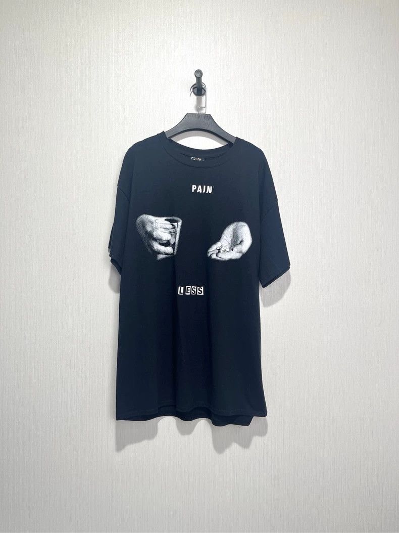 Saint Michael Black Graphic Short Sleeve Shirt- DMC