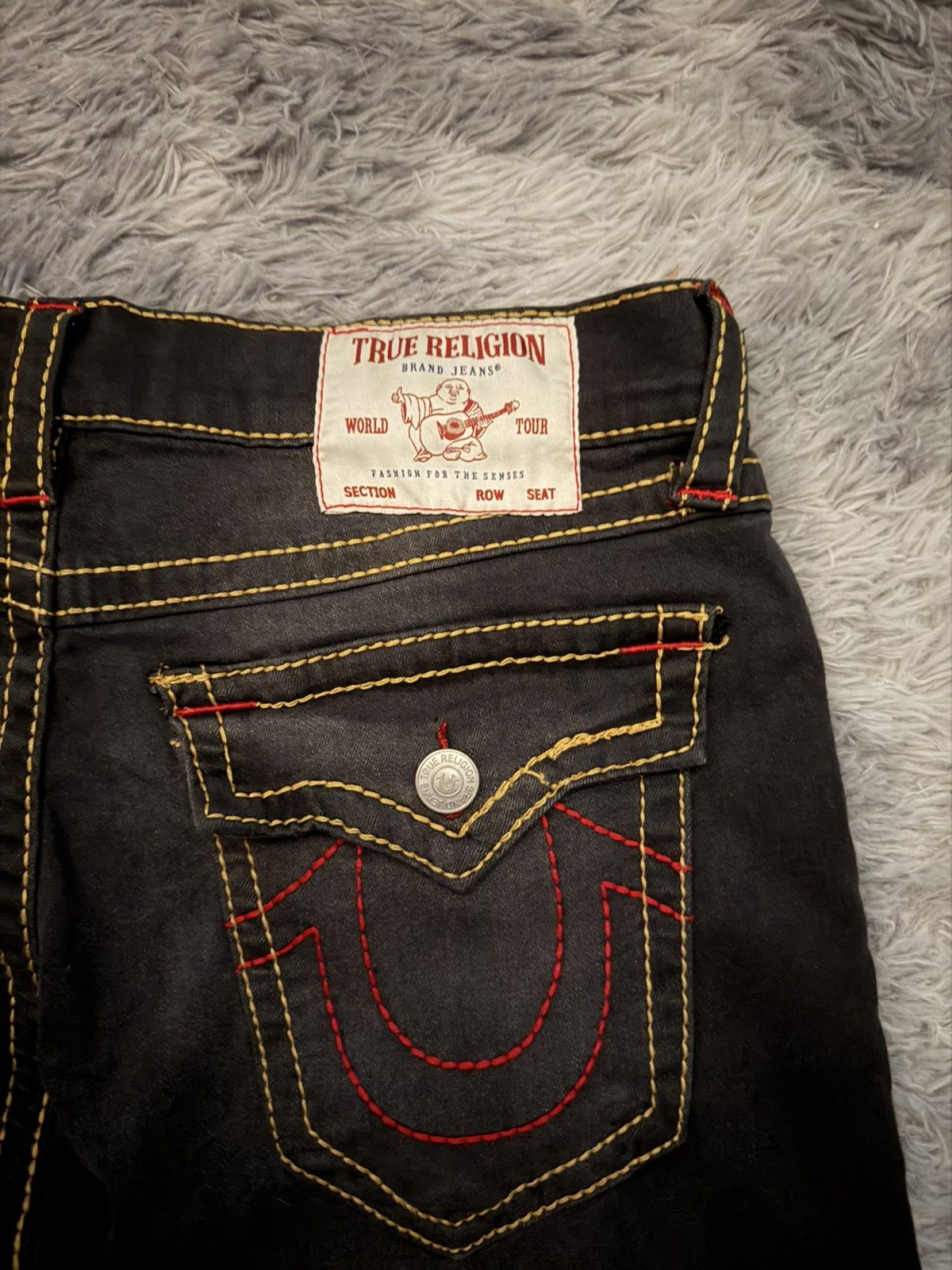 True Religion True Religion Yellow/Red Deadstock Jeans Size 31 Size US 31 - 4 Thumbnail