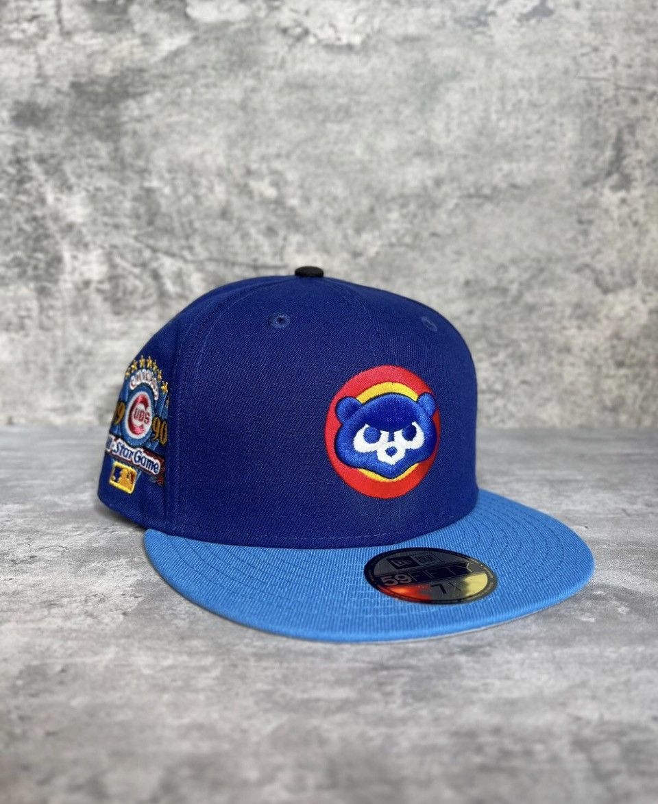 image of Hat Club x Myfitteds 7 1/4 Burdeens Bluebrims Pastelle Chicago Cubs 1990 Asg, Men's