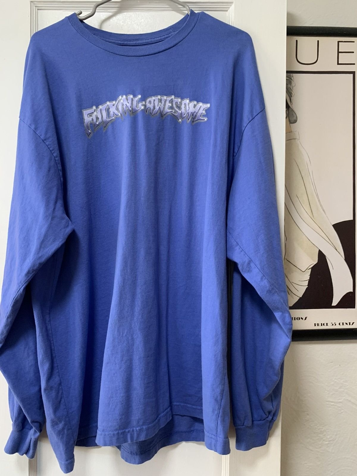 Fucking Awesome Fucking Awesome Chrome Logo Tee (Blue) Size US XXL / EU 58 / 5 - 1 Thumbnail