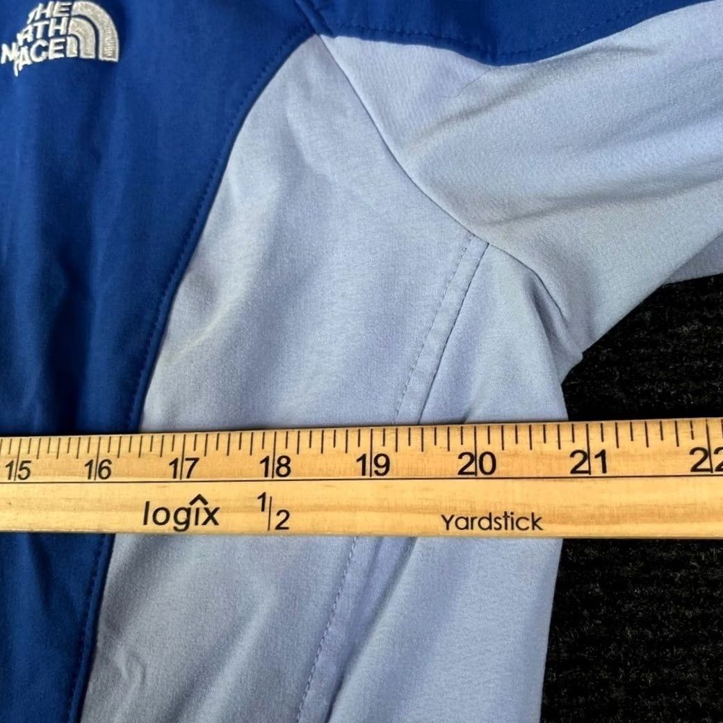 The North Face The North Face Womens Large Blue Softshell Hooded Jacket M883 Size L / US 10 / IT 46 - 5 Thumbnail