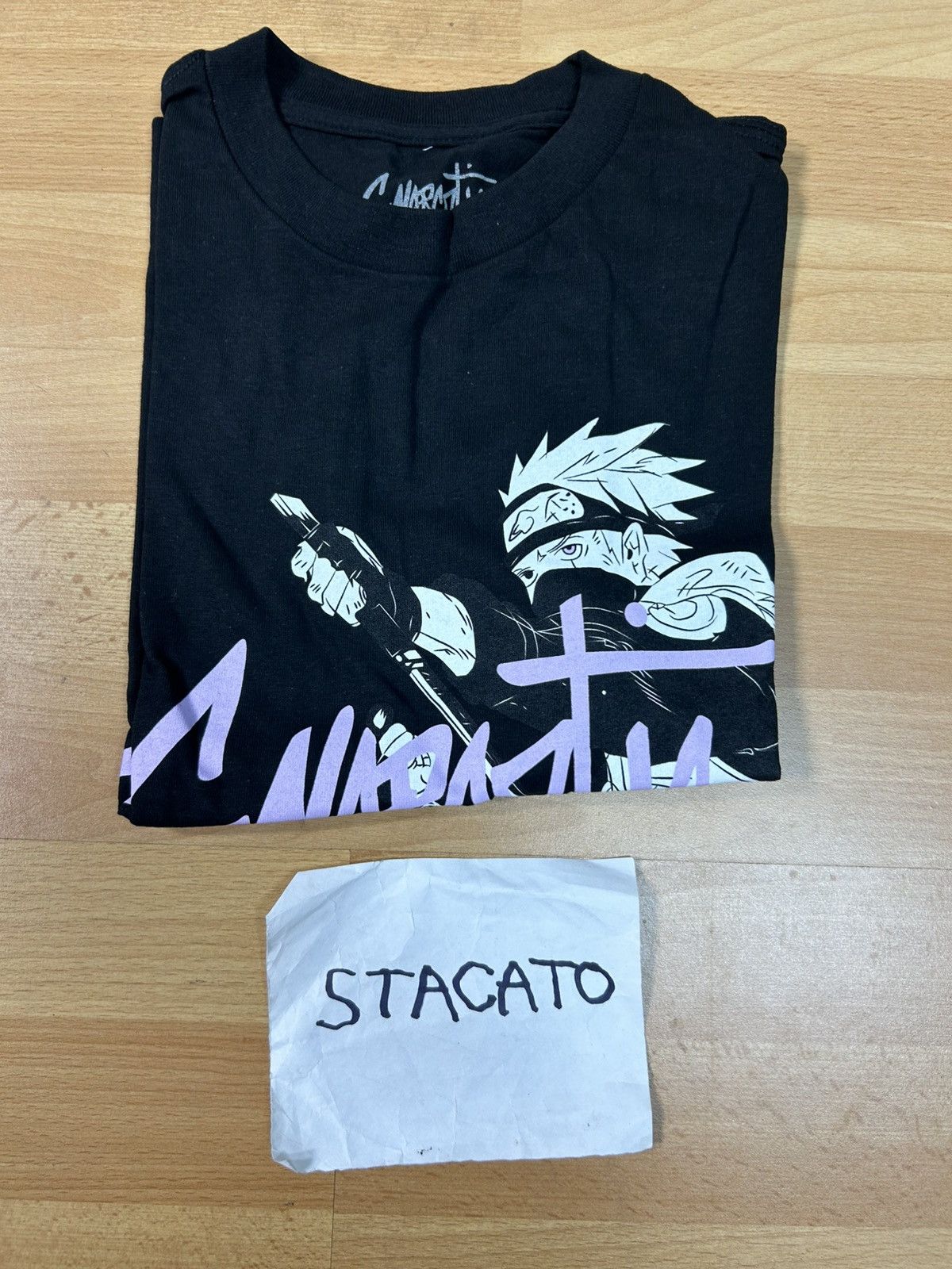 Gnarcotic × Japanese Brand Gnarcotic Lil Gnar Naruto Kakashi Tee Black/Purple Size US S / EU 44-46 / 1 - 5 Thumbnail
