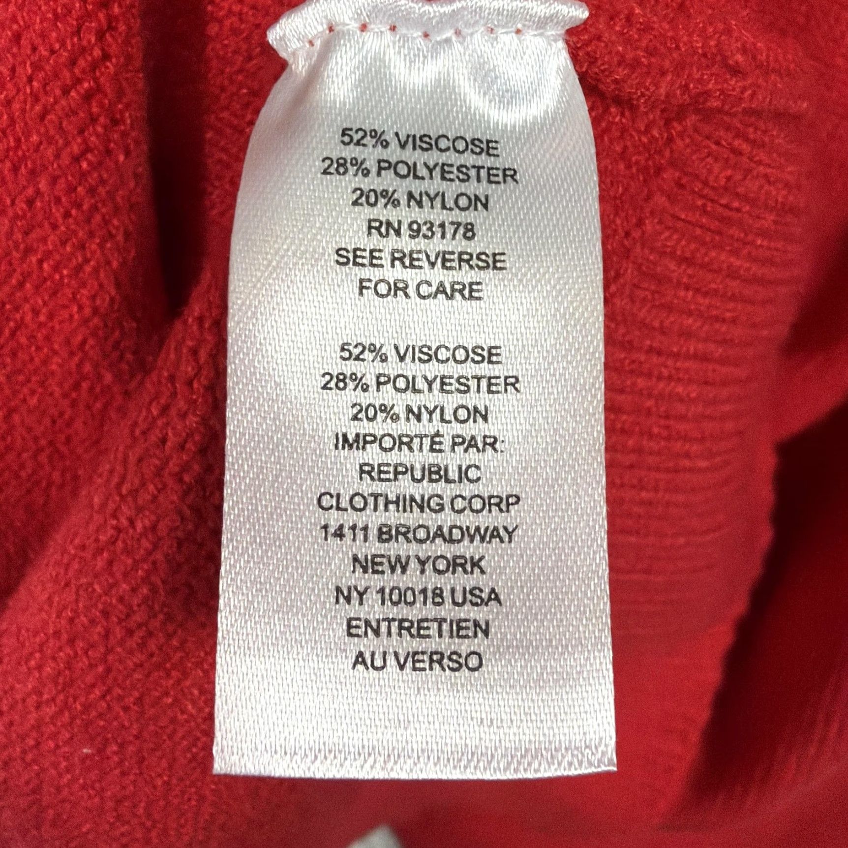 Vintage Truth By Republic Sweater Womens XL Red Crew Neck Knit Cozy Preppy Quiet Luxury Size XL / US 12-14 / IT 48-50 - 6 Thumbnail