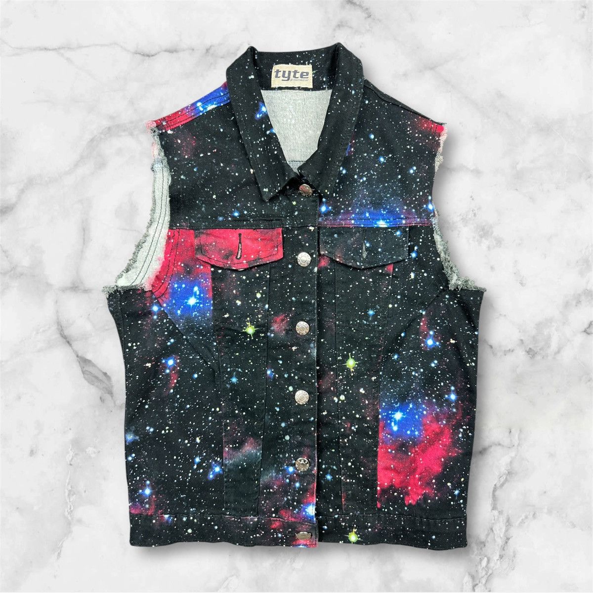 Vintage Tyte Galaxy Gilet Vest One Size Size ONE SIZE - 3 Thumbnail