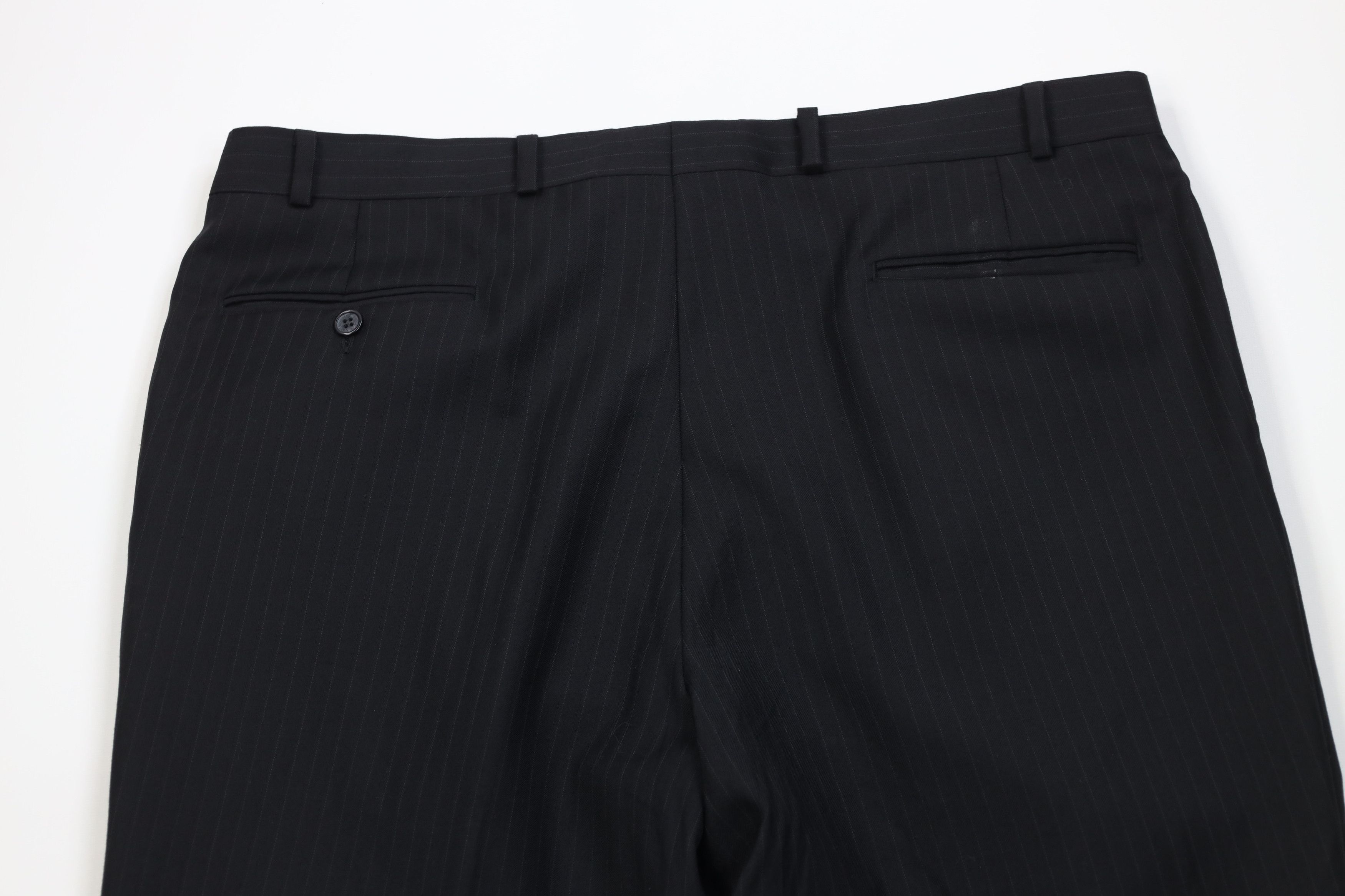 Vintage Vintage 90s Streetwear Wool Knit Wide Leg Chino Pants Black Size US 38 / EU 54 - 10 Thumbnail