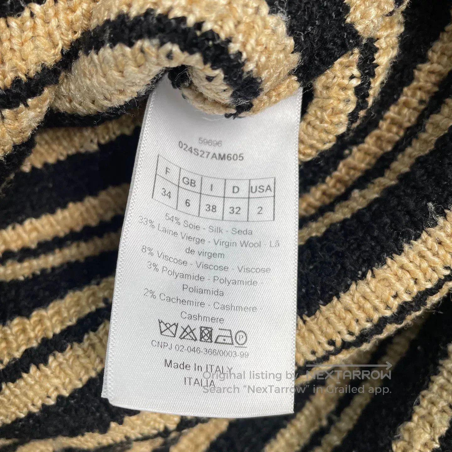 Dior dior striped knit sweater. Size M / US 6-8 / IT 42-44 - 4 Thumbnail