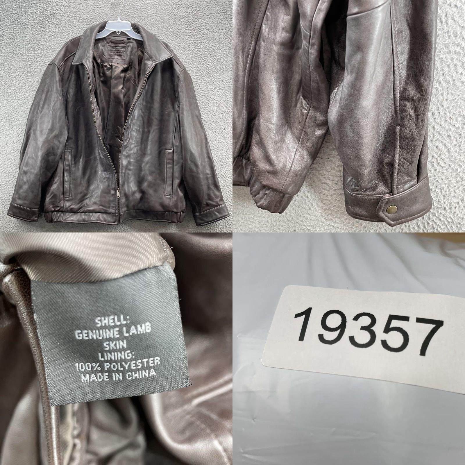Roundtree & Yorke VINTAGE Roundtree & Yorke Leather Jacket Mens 3XB Moto Biker Retro Streetwear 90s Jacket Size US XXL / EU 58 / 5 - 8 Thumbnail