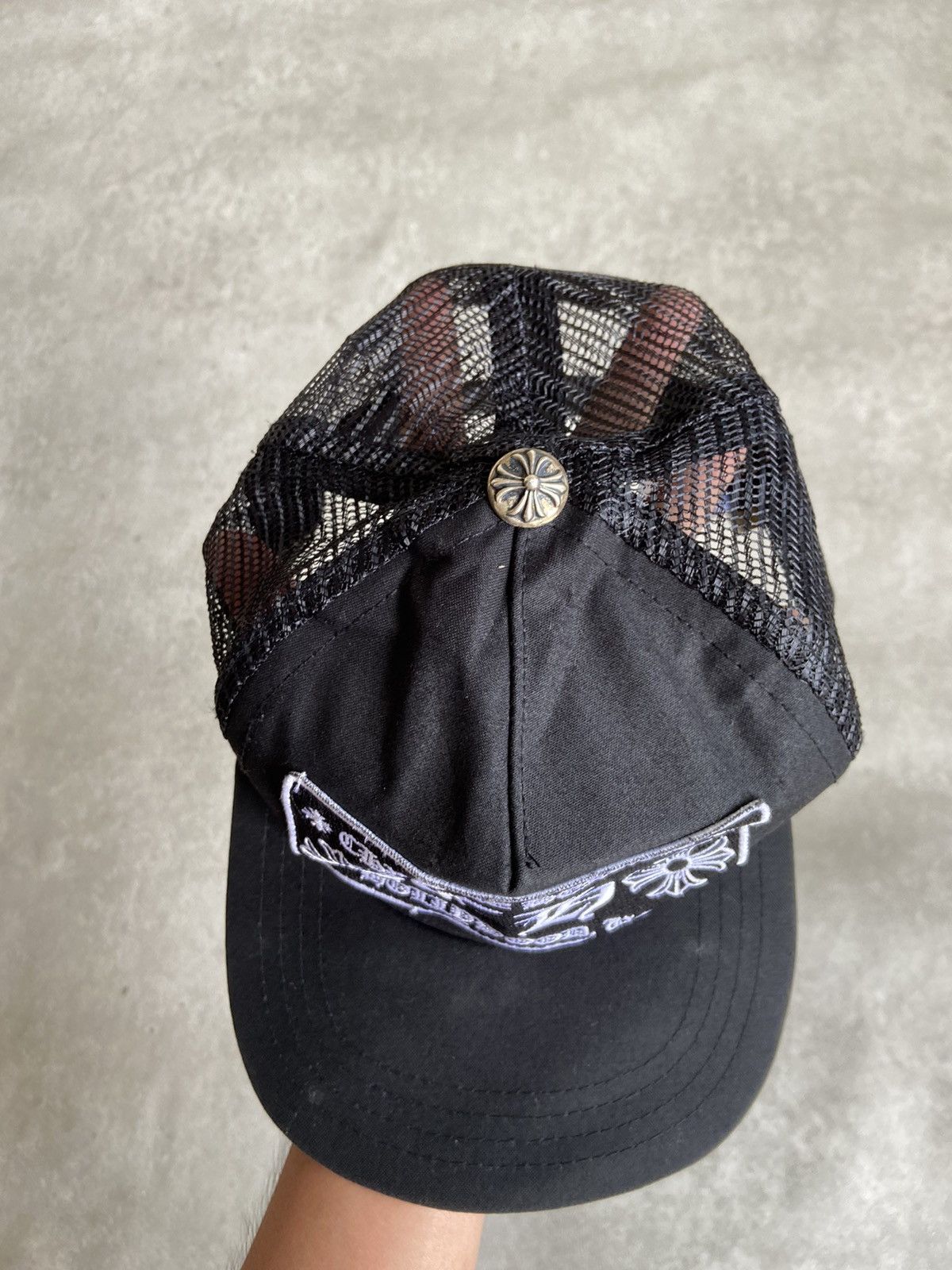 Chrome Hearts ❌SOLD❌Chrome Hearts Black Trucker Hat Size ONE SIZE - 6 Thumbnail