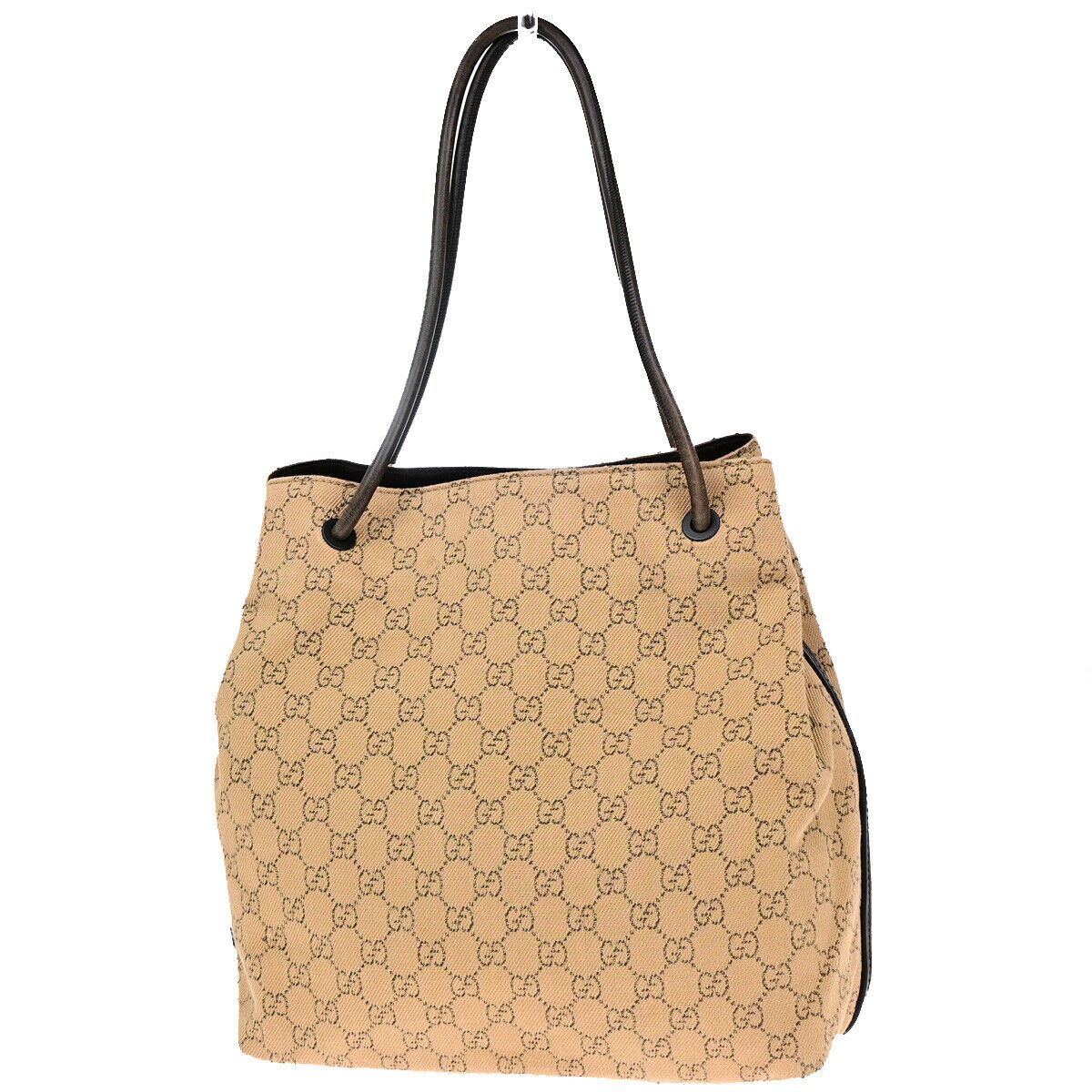 Gucci -- Brown Canvas Shoulder Bag (Pre-Owned) Size ONE SIZE - 1 Thumbnail