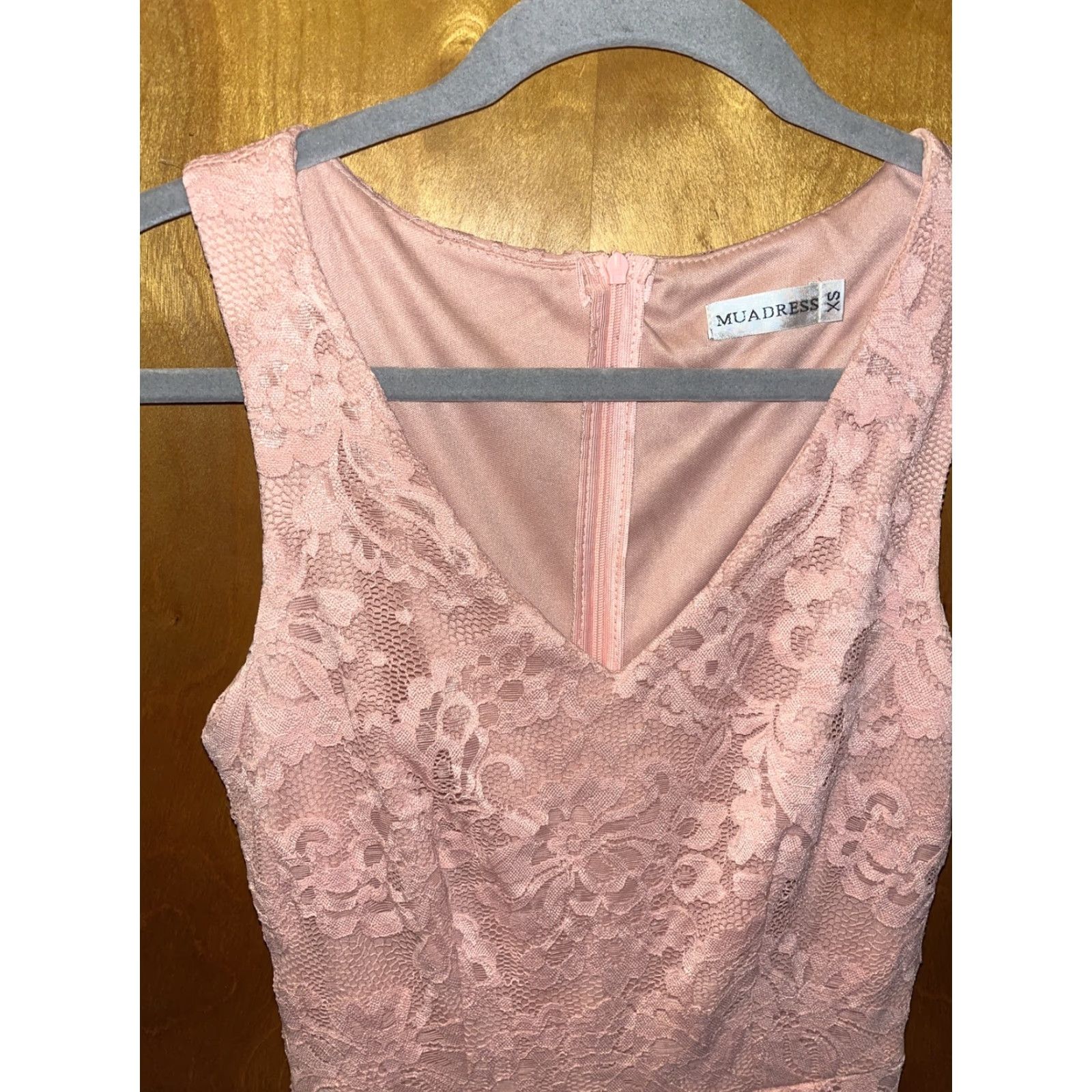 Pinko MAUDRESS Women's Lace Dress Hi Lo Sleeveless Floral Pink Blush Zip Zipper Party Formal XS Size Velvet? Wait. Size XS / US 0-2 / IT 36-38 - 2 Thumbnail