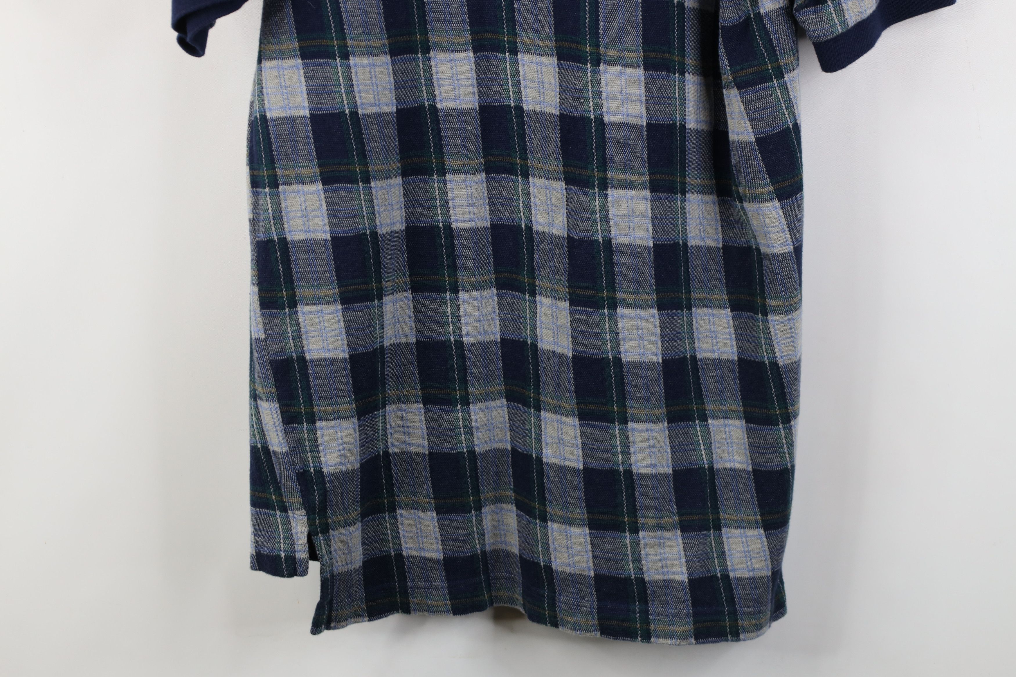 Vintage Vintage 90s Streetwear Cotton Knit Golf Polo Shirt Plaid USA Size US M / EU 48-50 / 2 - 12 Thumbnail