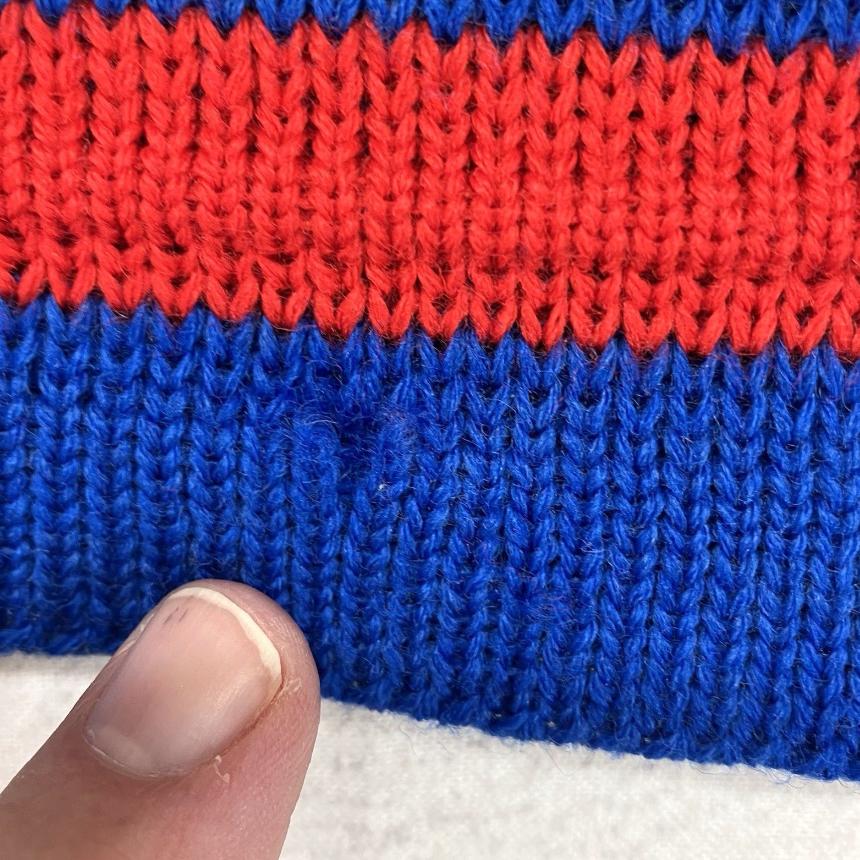 Vintage VINTAGE Wigwam Wool Beanie Ski Cap One Size Blue 1970s Geometric Made in USA Size ONE SIZE - 3 Thumbnail