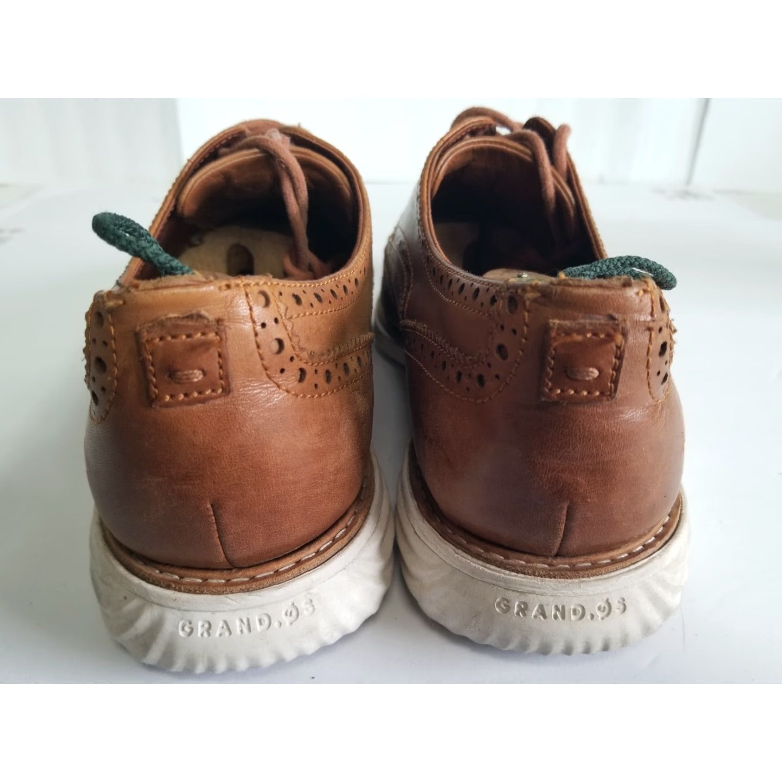 Cole Haan Cole Haan Wing Tip Oxford Dress Shoe Mens Brown Leather Size 12 M GrandEvølution Style 12 M C26930 Size US 12 / EU 45 - 3 Thumbnail