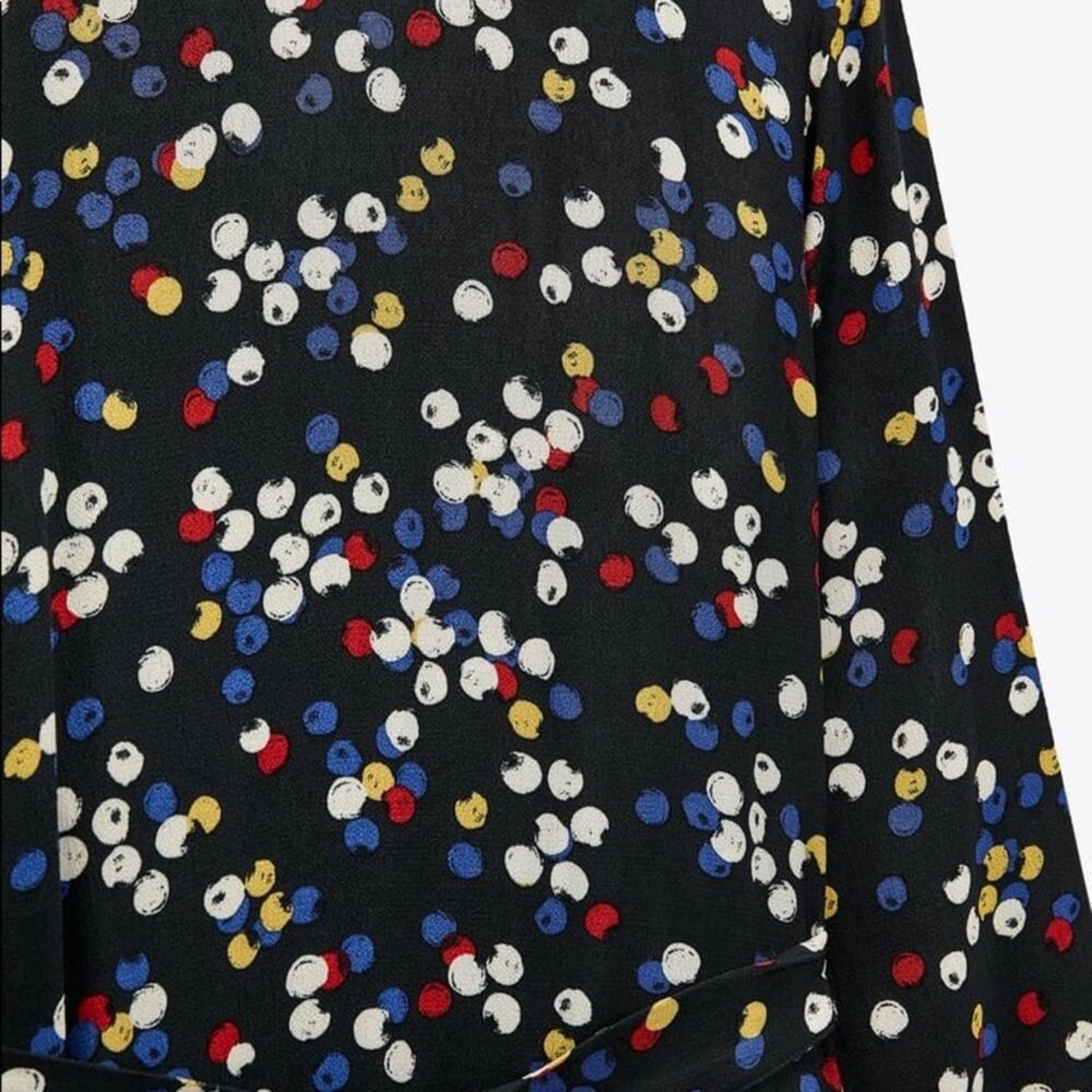 Zara ZARA BLOGGER FAVORITE LONG PRINT DRESS BLACK Size L / US 10 / IT 46 - 9 Thumbnail