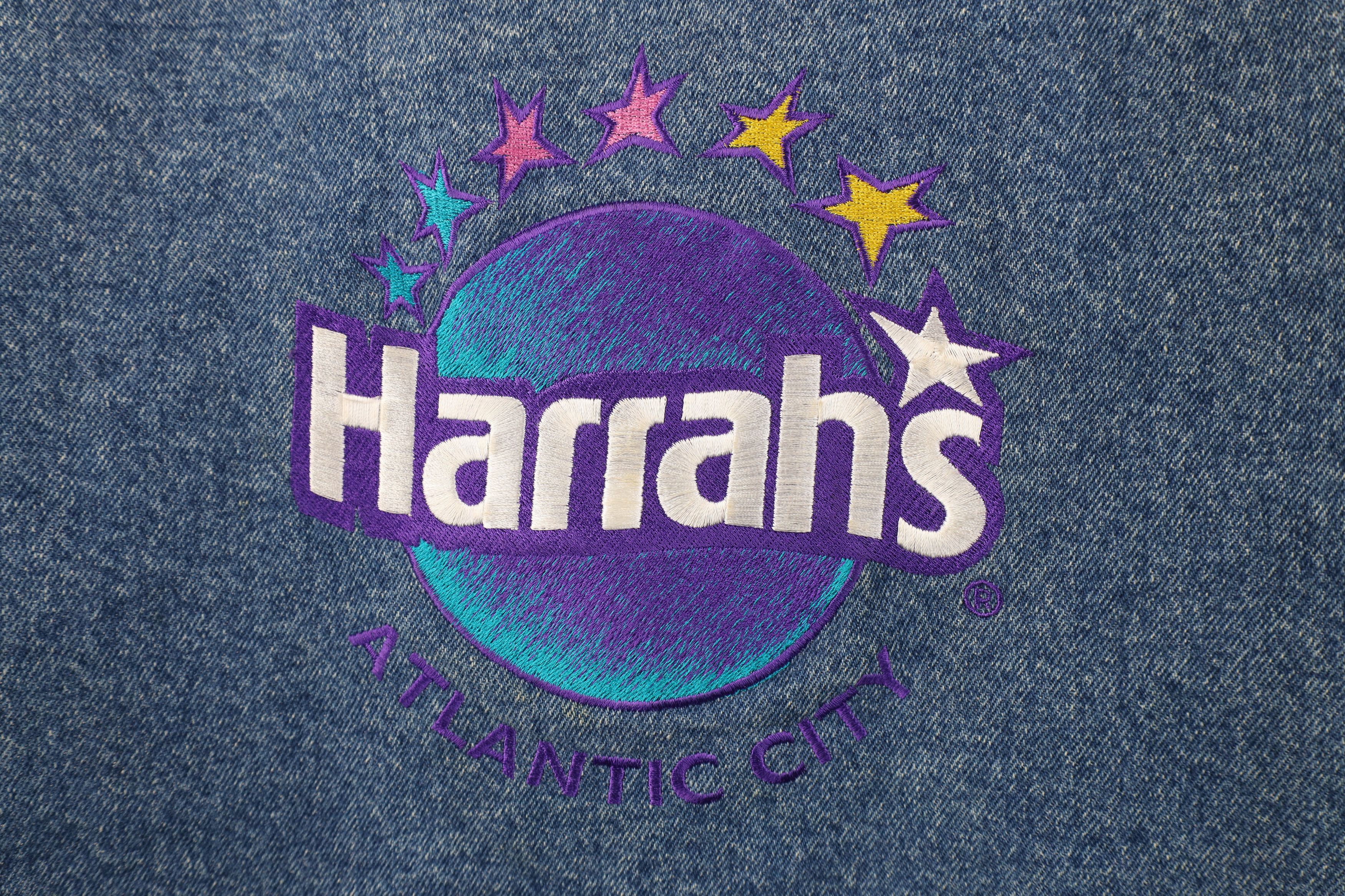 Vintage Vintage 90s Streetwear Harrahs Atlantic City Trucker Jacket Size US L / EU 52-54 / 3 - 12 Thumbnail