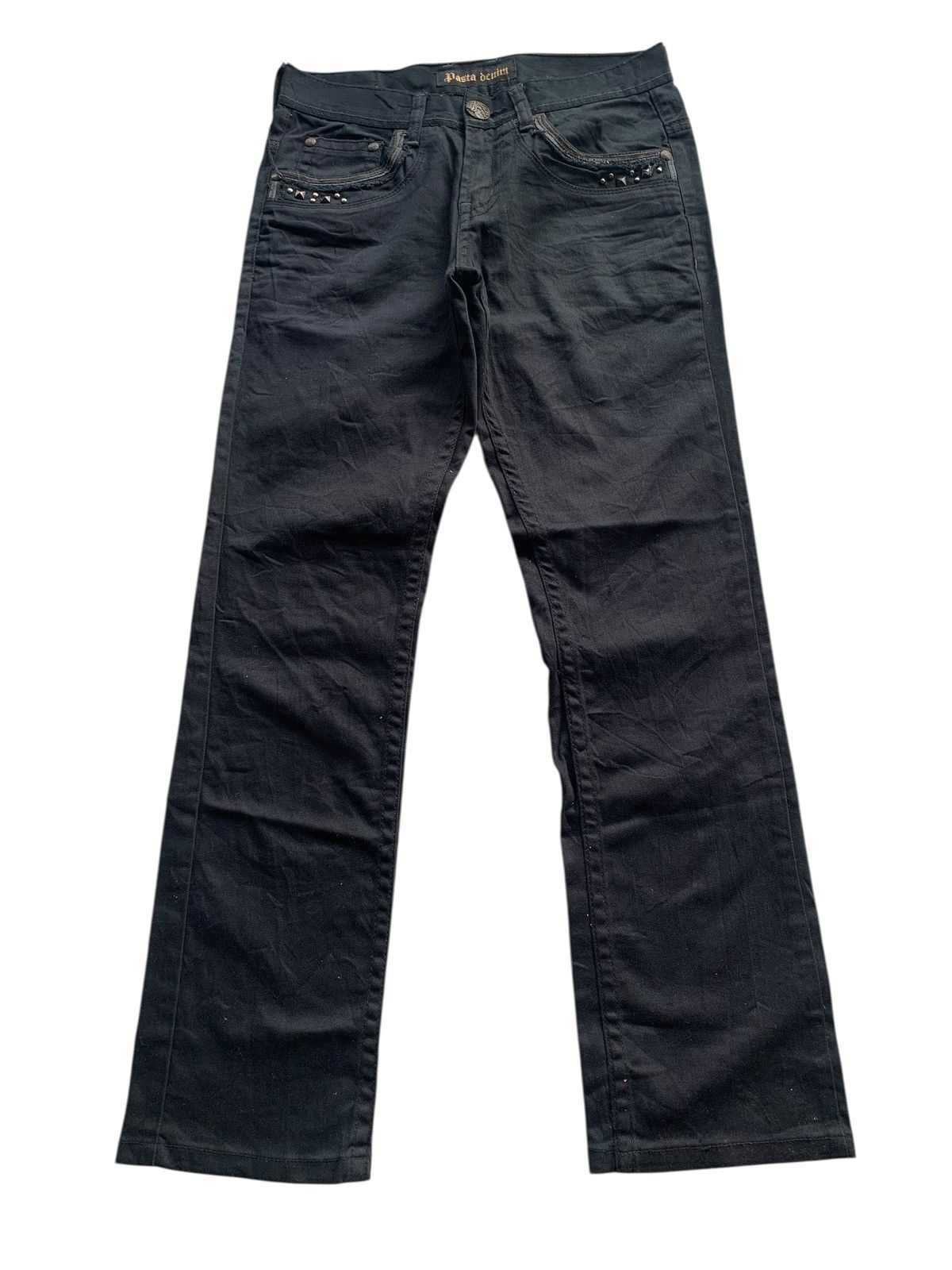 Tornado Mart PUNK PASTA DENIM STUDDED JAPANESE STYLE PANTS Size US 29 - 1 Thumbnail