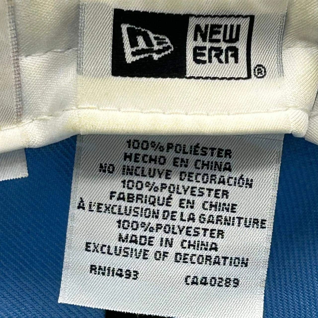 New Era Los Angeles LA Dodgers Hat Men 7 3/8 Blue Pink MLB Fitted Size ONE SIZE - 4 Thumbnail