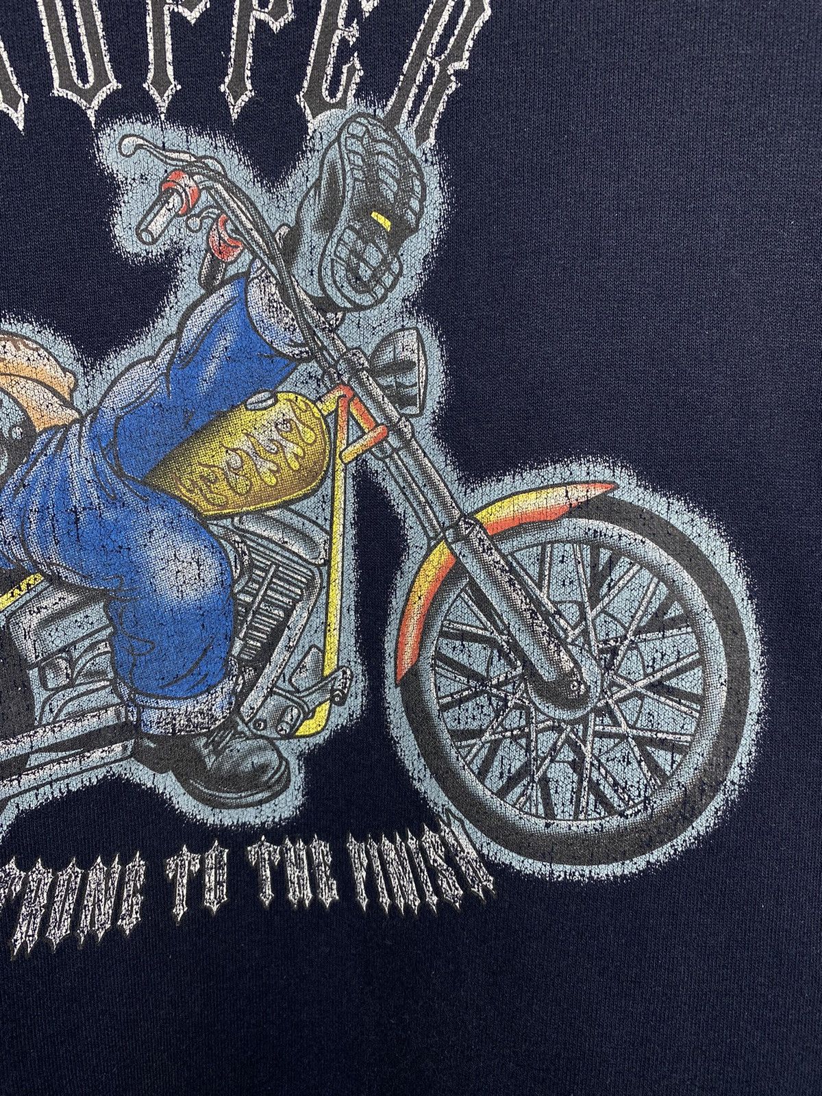 West Coast Choppers 🇺🇸 Vintage 80s Popeye Chopper Strong To The Finish Sweatshirt Size US XL / EU 56 / 4 - 7 Thumbnail